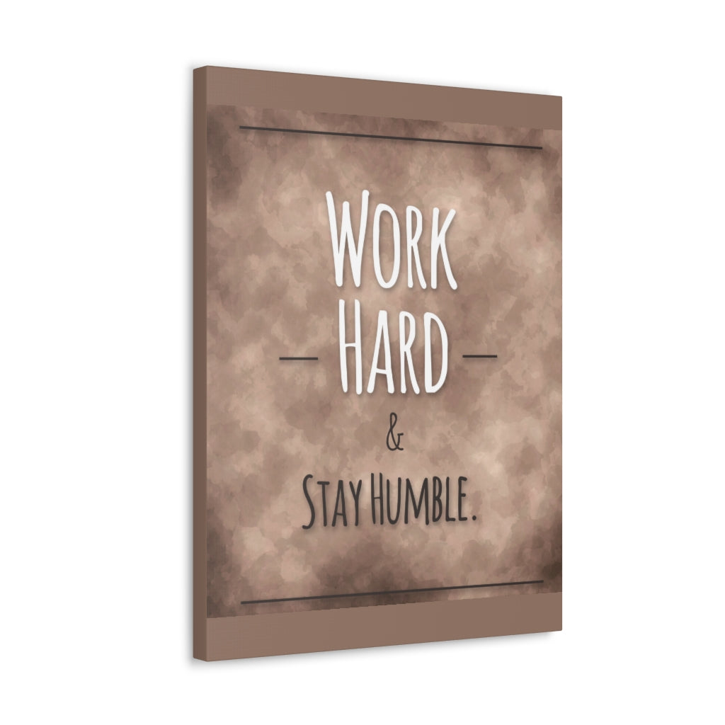 Scripture Walls Inspirational Wall Art Work Hard Stay Humble Motivation Wall Decor for Home Office Gym Inspiring Success Quote Print Ready to Hang Unframed-Express Your Love Gifts