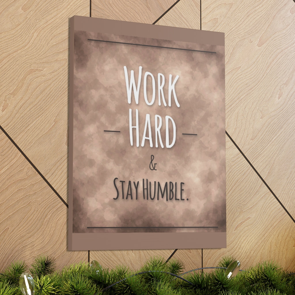 Scripture Walls Inspirational Wall Art Work Hard Stay Humble Motivation Wall Decor for Home Office Gym Inspiring Success Quote Print Ready to Hang Unframed-Express Your Love Gifts