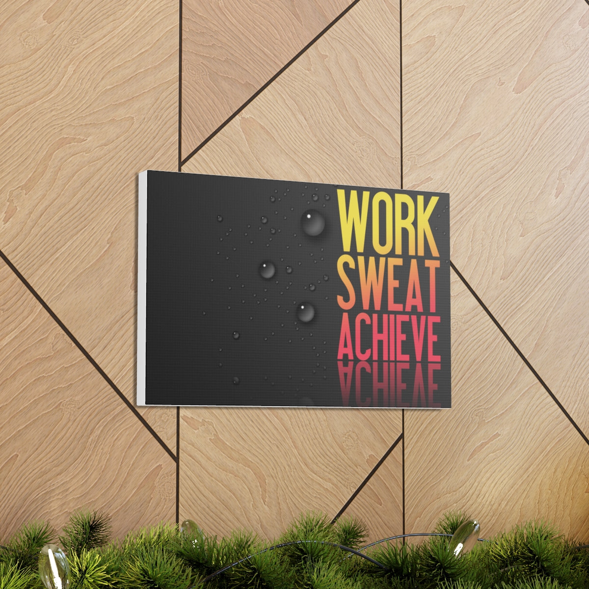 Scripture Walls Inspirational Wall Art Work Sweat Achieve Motivation Wall Decor for Home Office Gym Inspiring Success Quote Print Ready to Hang Unframed-Express Your Love Gifts