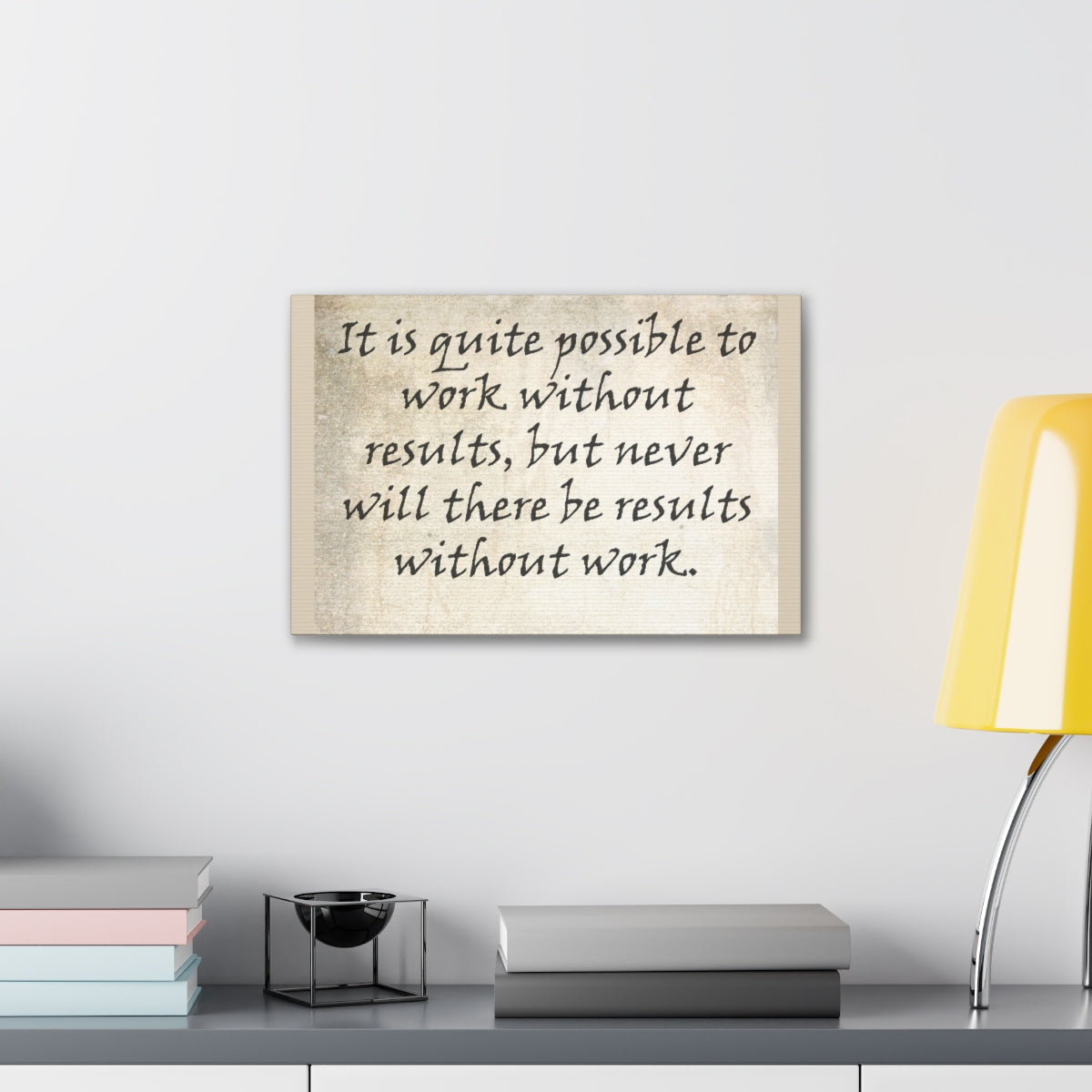 Scripture Walls Inspirational Wall Art Work With Results Motivation Wall Decor for Home Office Gym Inspiring Success Quote Print Ready to Hang Unframed-Express Your Love Gifts