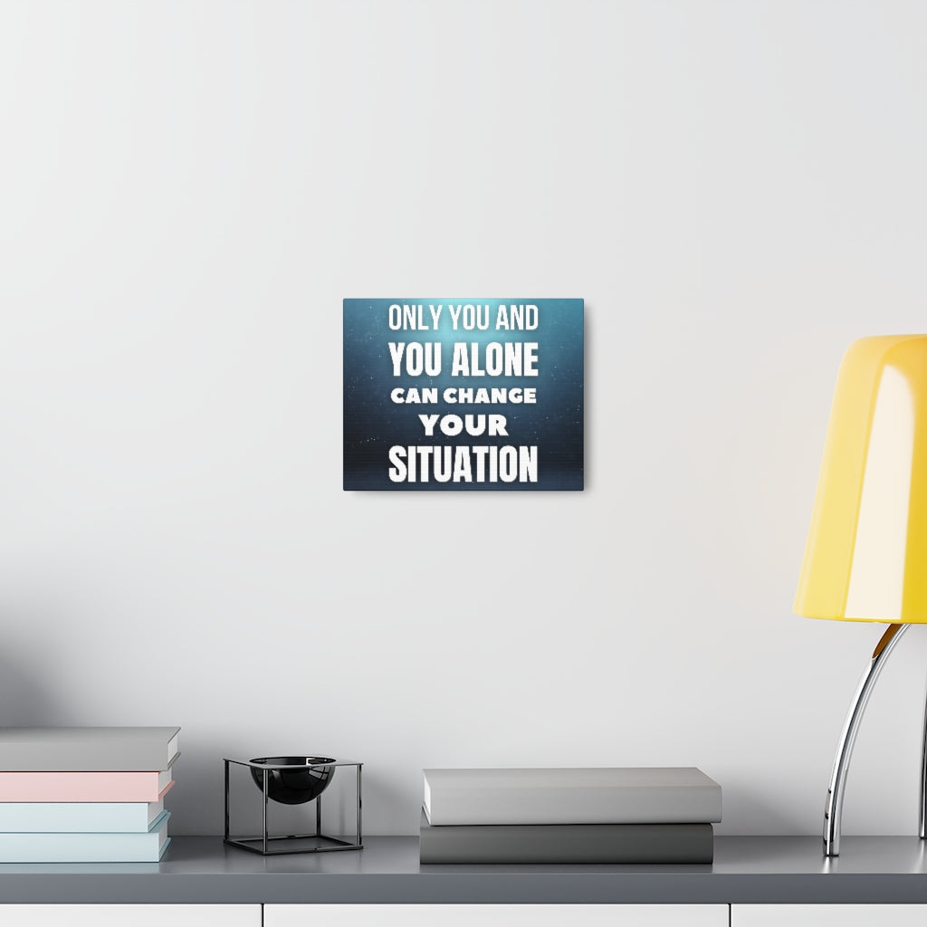 Scripture Walls Inspirational Wall Art You Alone Can Change Motivation Wall Decor for Home Office Gym Inspiring Success Quote Print Ready to Hang Unframed-Express Your Love Gifts