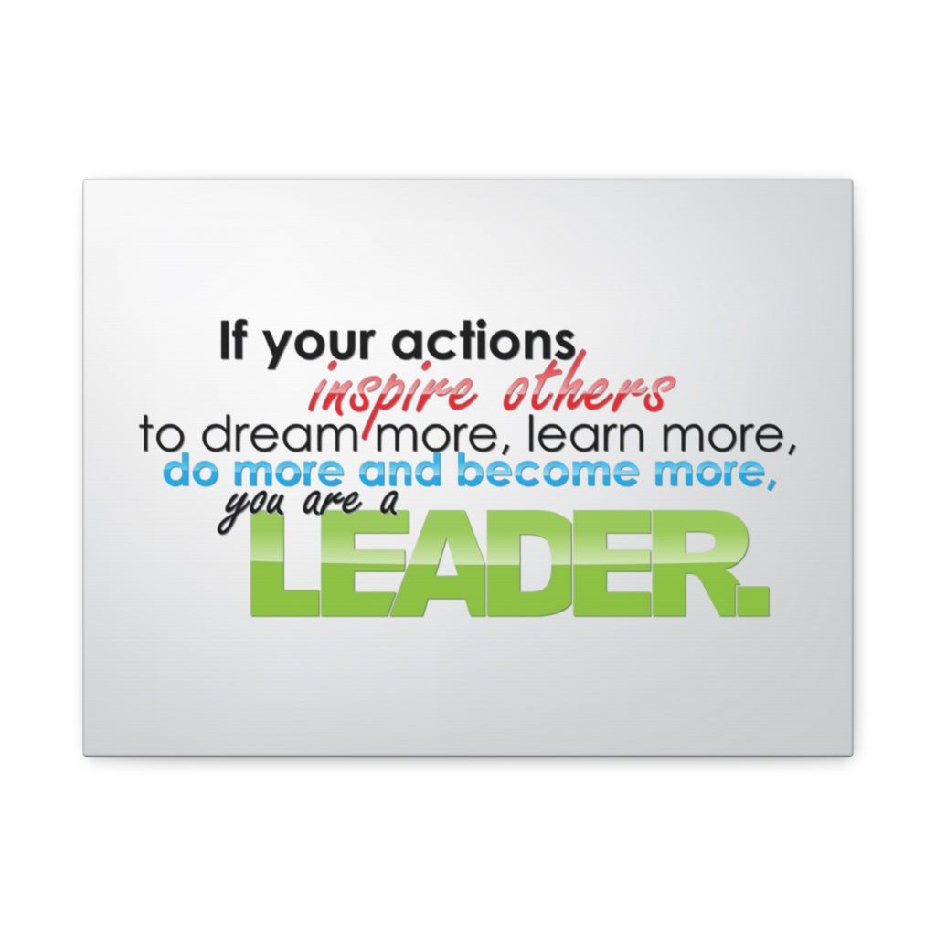 Scripture Walls Inspirational Wall Art You Are A Leader Motivation Wall Decor for Home Office Gym Inspiring Success Quote Print Ready to Hang Unframed-Express Your Love Gifts