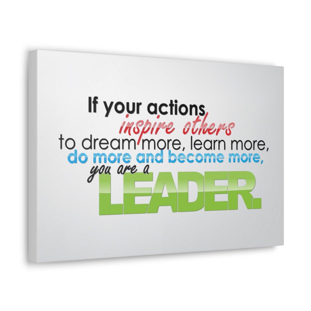 Scripture Walls Inspirational Wall Art You Are A Leader Motivation Wall Decor for Home Office Gym Inspiring Success Quote Print Ready to Hang Unframed-Express Your Love Gifts