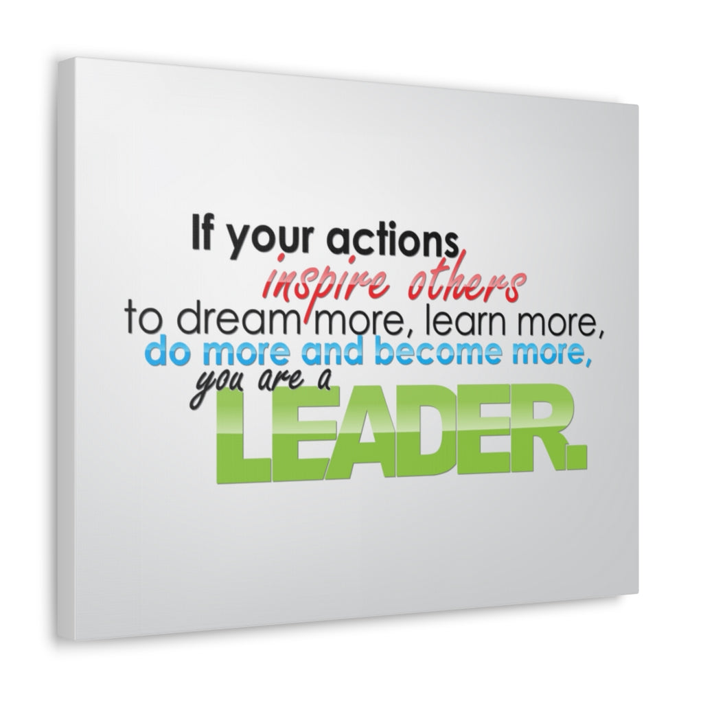 Scripture Walls Inspirational Wall Art You Are A Leader Motivation Wall Decor for Home Office Gym Inspiring Success Quote Print Ready to Hang Unframed-Express Your Love Gifts