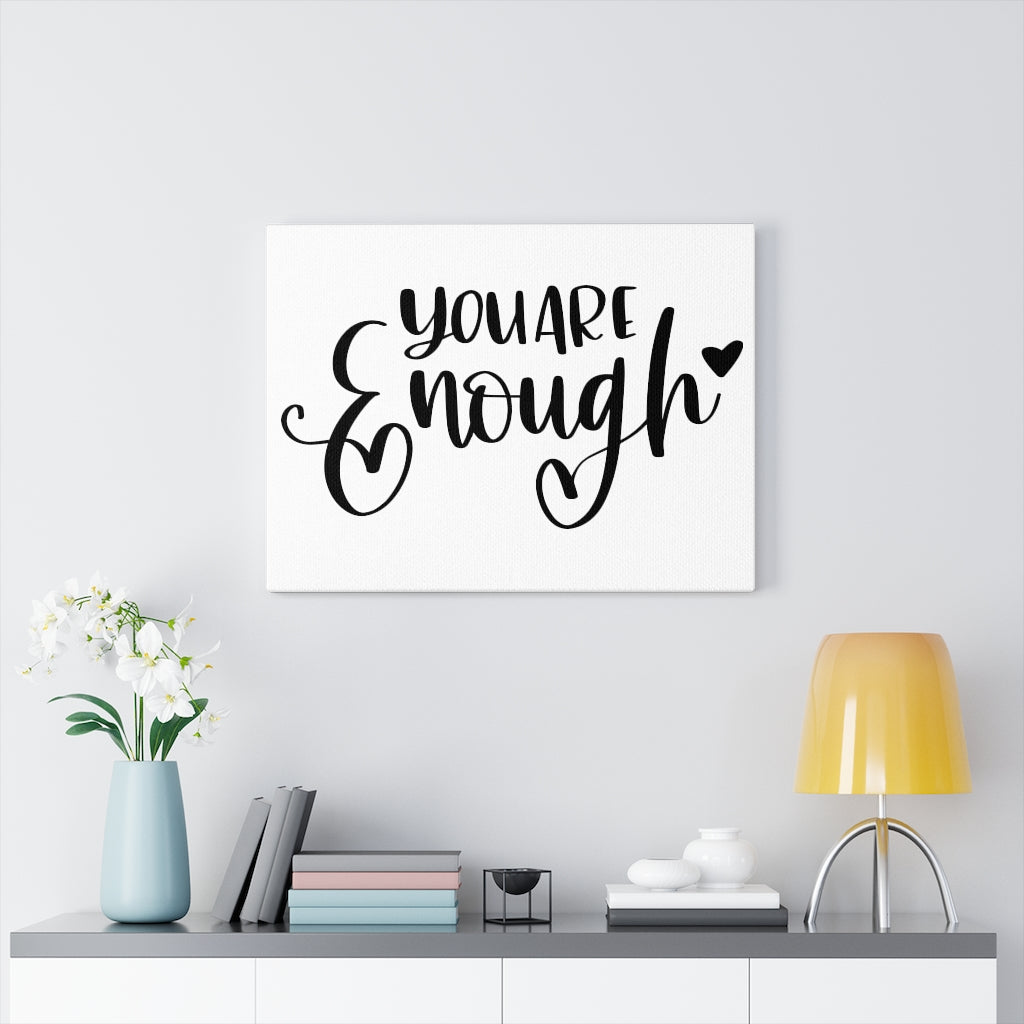 Scripture Walls Inspirational Wall Art You Are Enough Wall Art Motivational Motto Inspiring Prints Artwork Decor Ready to Hang Unframed-Express Your Love Gifts