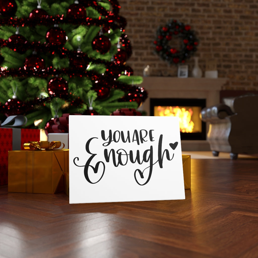Scripture Walls Inspirational Wall Art You Are Enough Wall Art Motivational Motto Inspiring Prints Artwork Decor Ready to Hang Unframed-Express Your Love Gifts
