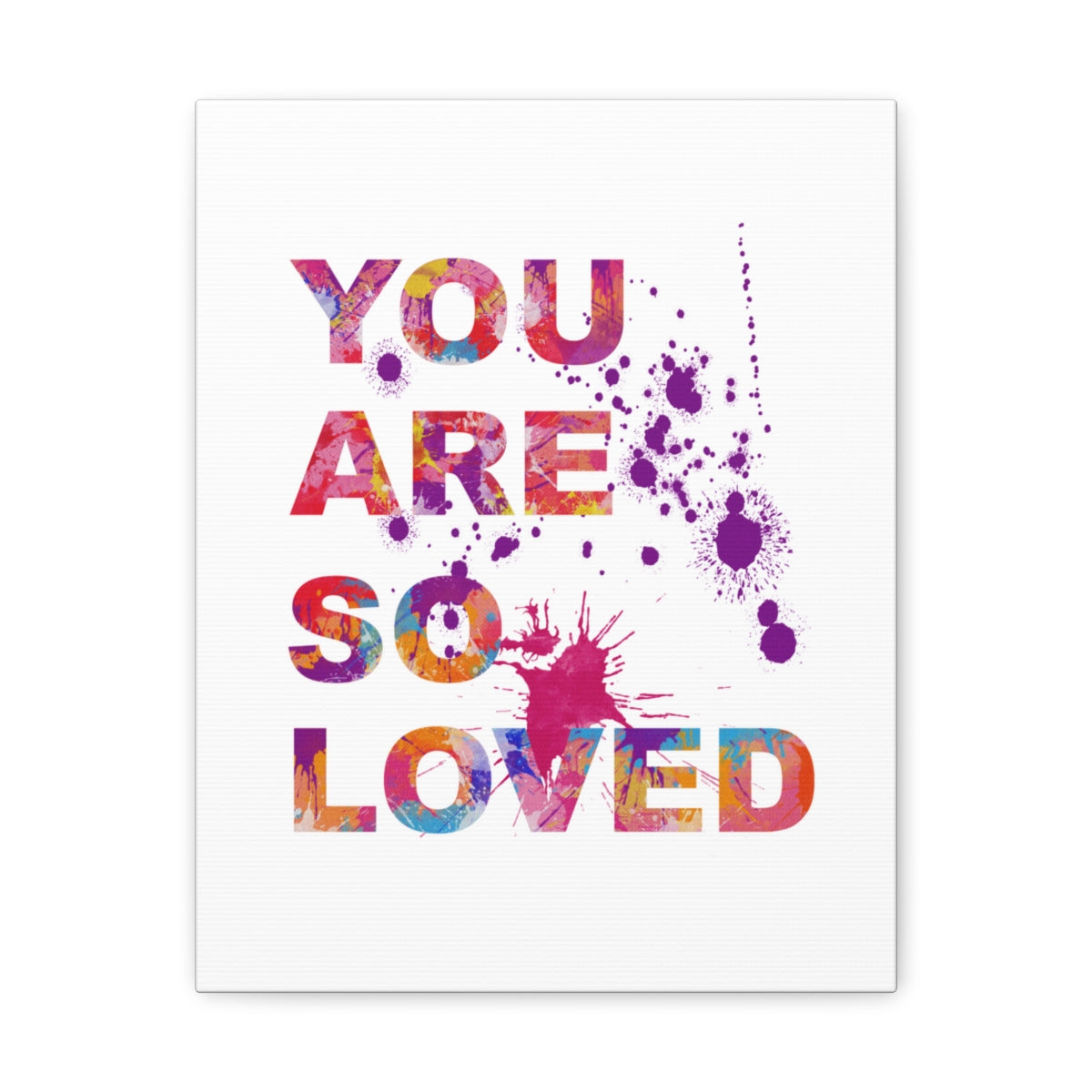 Scripture Walls Inspirational Wall Art You Are So Loved Motivation Wall Decor for Home Office Gym Inspiring Success Quote Print Ready to Hang Unframed-Express Your Love Gifts