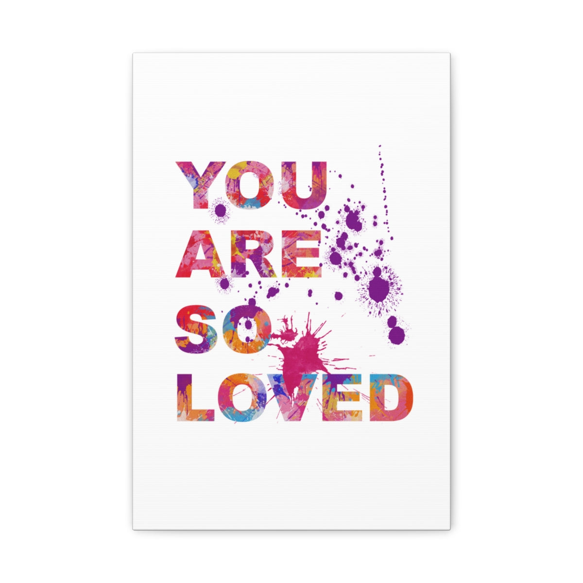 Scripture Walls Inspirational Wall Art You Are So Loved Motivation Wall Decor for Home Office Gym Inspiring Success Quote Print Ready to Hang Unframed-Express Your Love Gifts