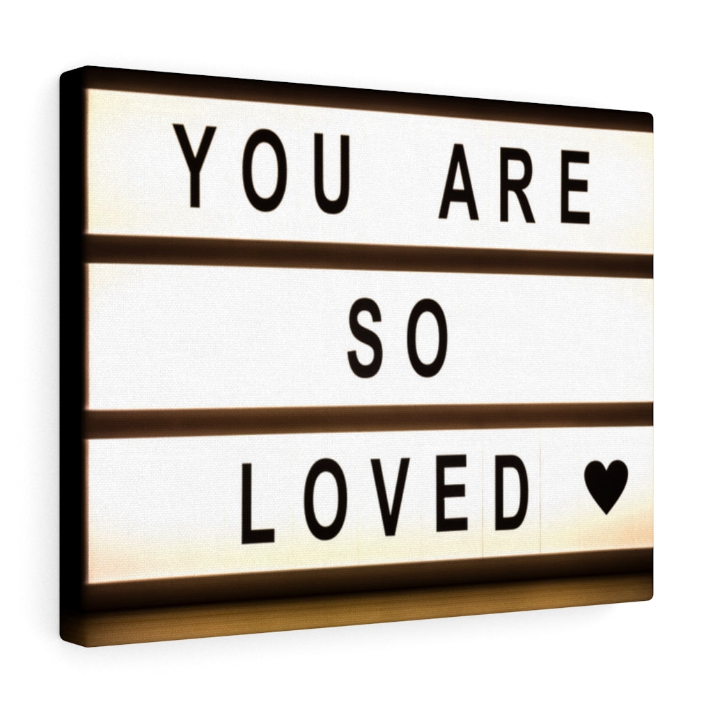 Scripture Walls Inspirational Wall Art You Are So Loved Motivational Print Ready to Hang Artwork Unframed-Express Your Love Gifts