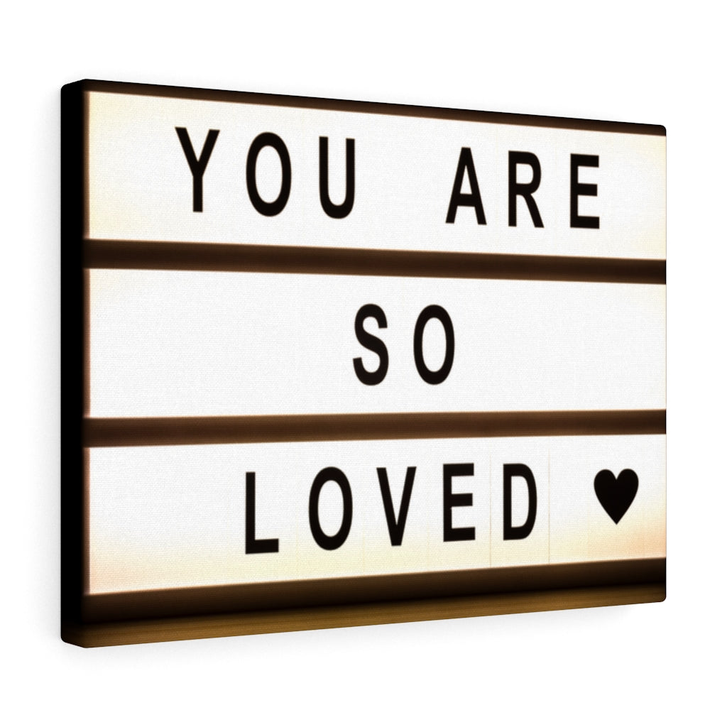 Scripture Walls Inspirational Wall Art You Are So Loved Motivational Print Ready to Hang Artwork Unframed-Express Your Love Gifts