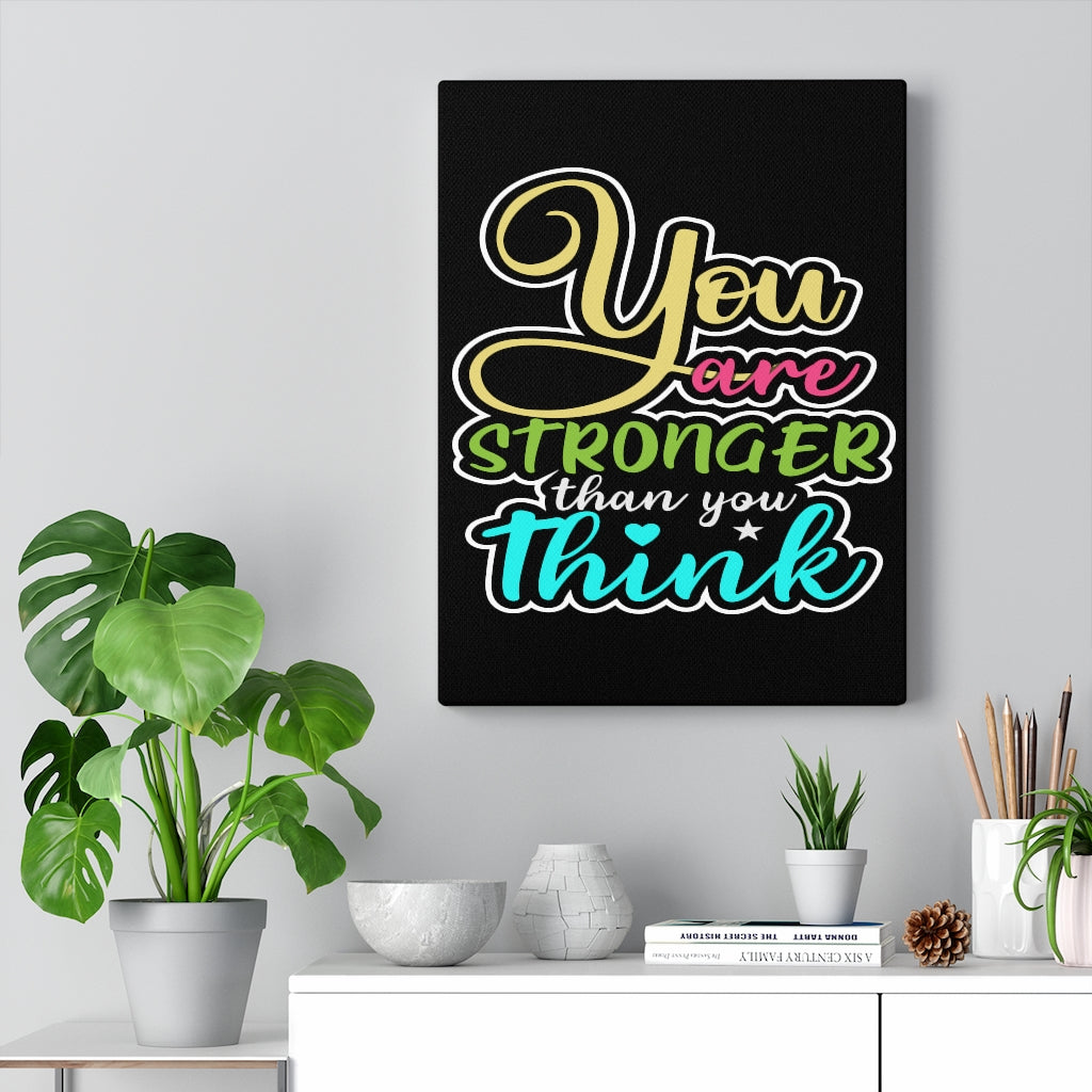 Scripture Walls Inspirational Wall Art You Are Stronger Than You Think Colors Wall Art Motivation Wall Decor for Home Office Gym Inspiring Success Quote Print Ready to Hang Unframed-Express Your Love Gifts