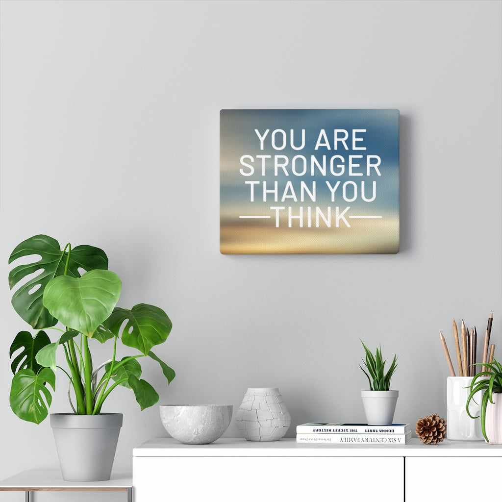 Scripture Walls Inspirational Wall Art You Are Stronger Than You Think Plain Motivational Print Ready to Hang Artwork Unframed-Express Your Love Gifts