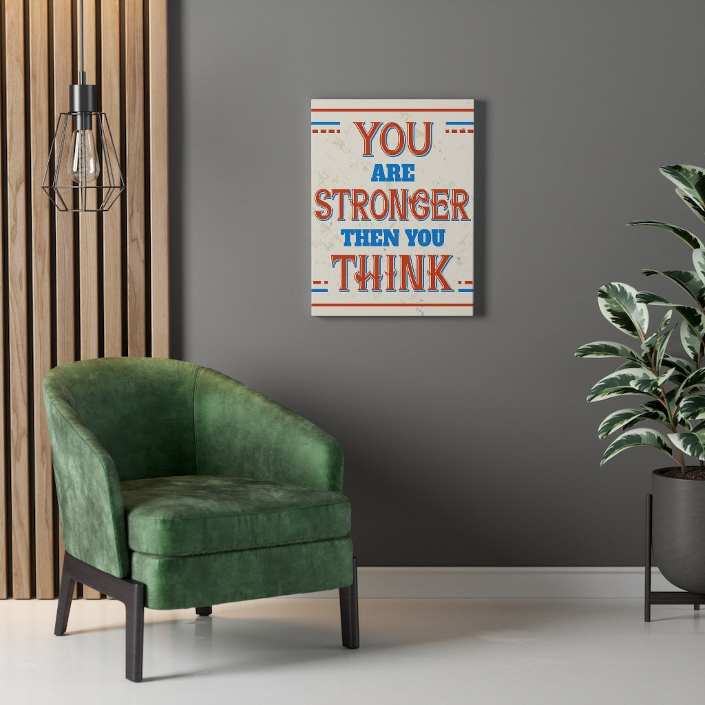 Scripture Walls Inspirational Wall Art You Are Stronger Wall Art Motivational Motto Inspiring Prints Artwork Decor Ready to Hang Unframed-Express Your Love Gifts