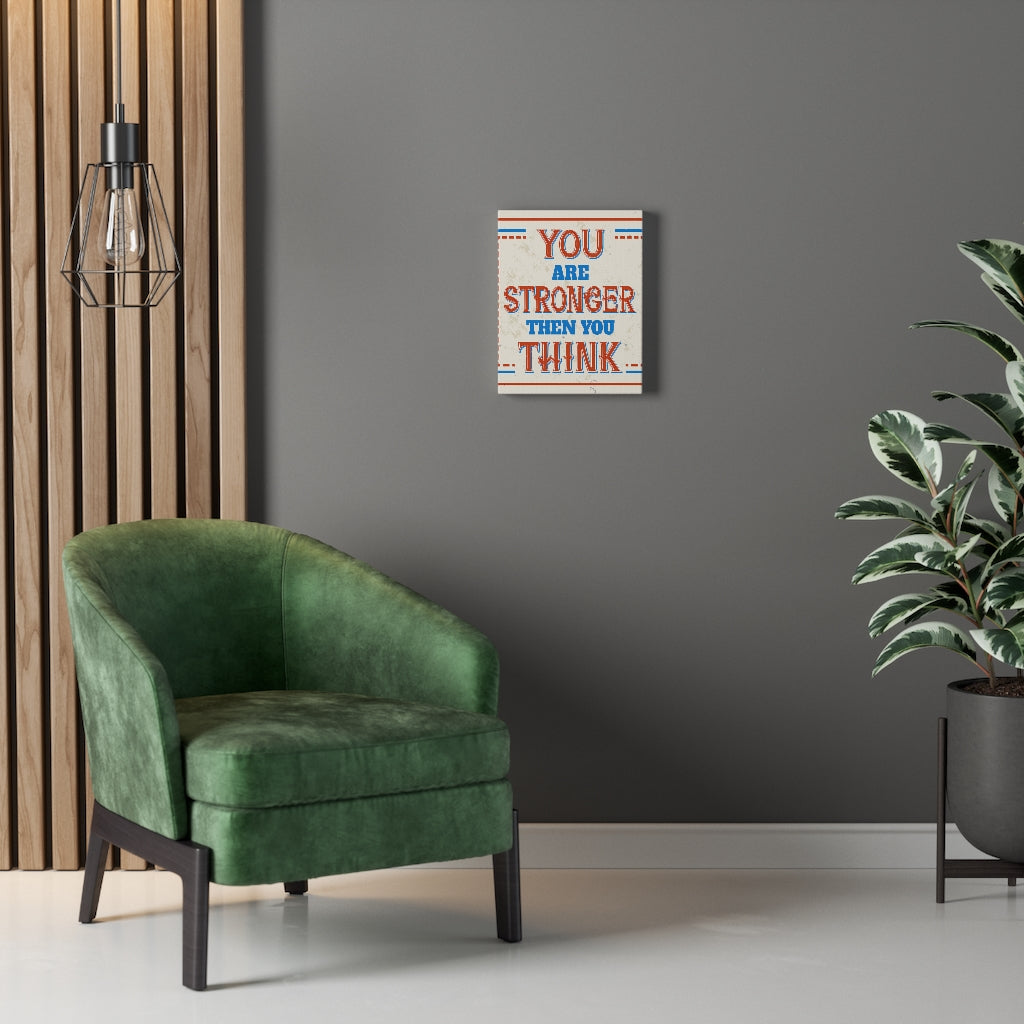 Scripture Walls Inspirational Wall Art You Are Stronger Wall Art Motivational Motto Inspiring Prints Artwork Decor Ready to Hang Unframed-Express Your Love Gifts