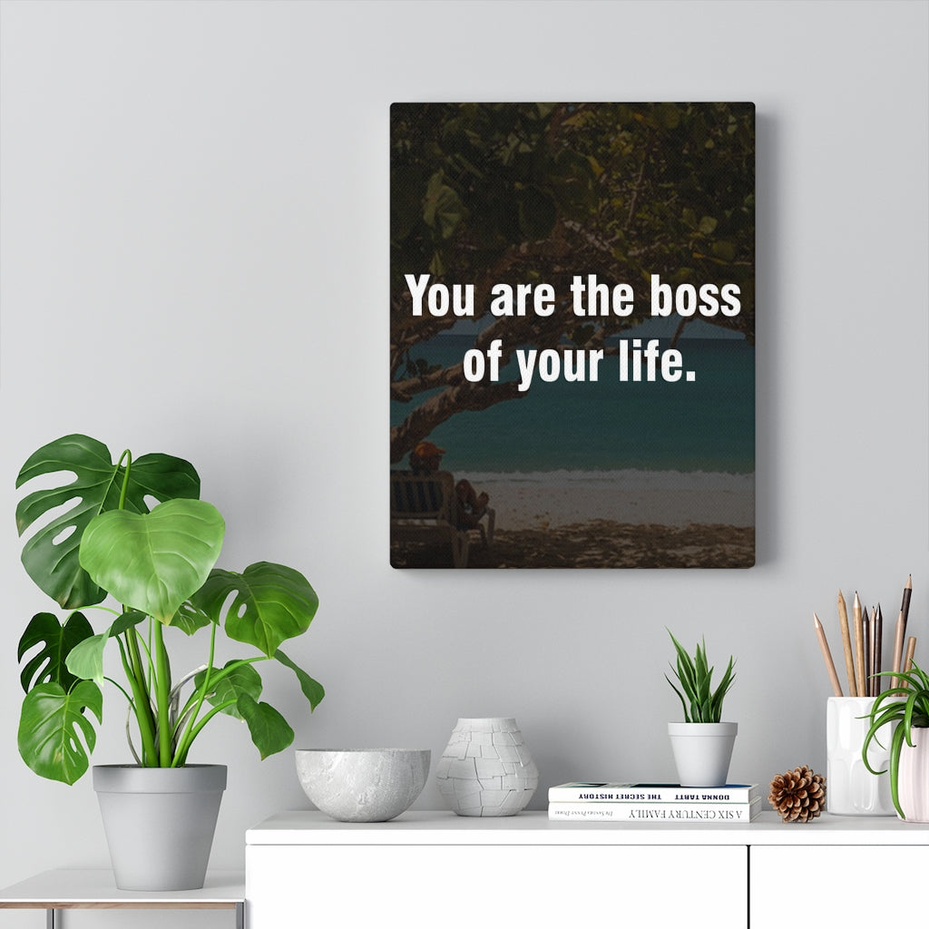 Scripture Walls Inspirational Wall Art You Are The Boss Of Your Life Motivational Print Ready to Hang Artwork Unframed-Express Your Love Gifts