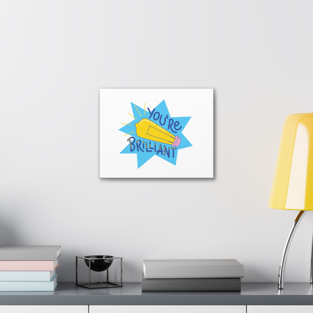 Scripture Walls Inspirational Wall Art You're Brilliant Motivation Wall Decor for Home Office Gym Inspiring Success Quote Print Ready to Hang Unframed-Express Your Love Gifts