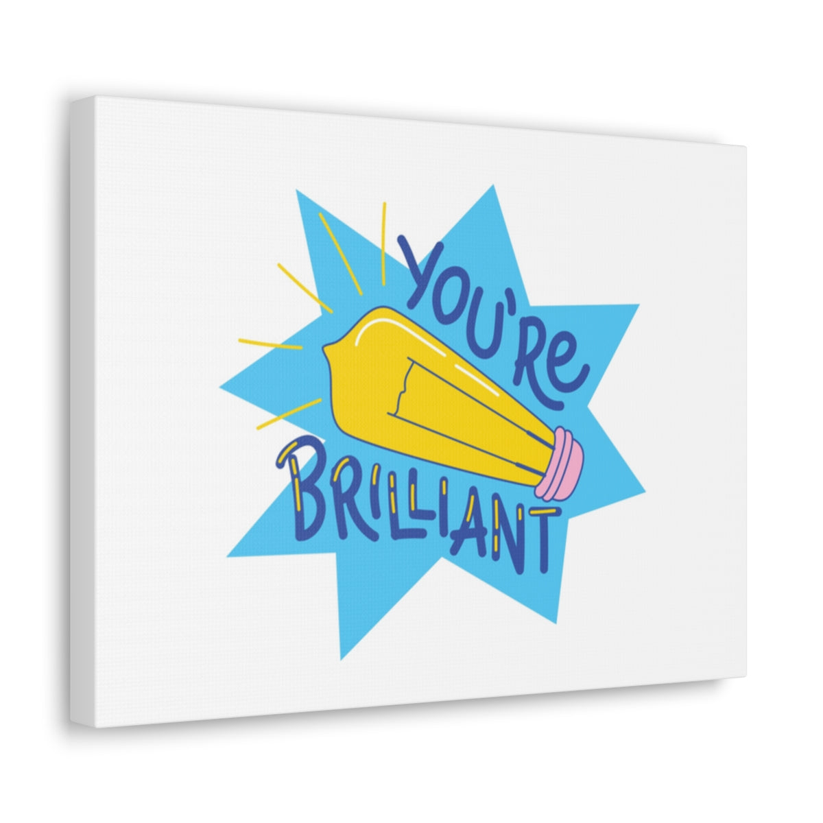 Scripture Walls Inspirational Wall Art You're Brilliant Motivation Wall Decor for Home Office Gym Inspiring Success Quote Print Ready to Hang Unframed-Express Your Love Gifts