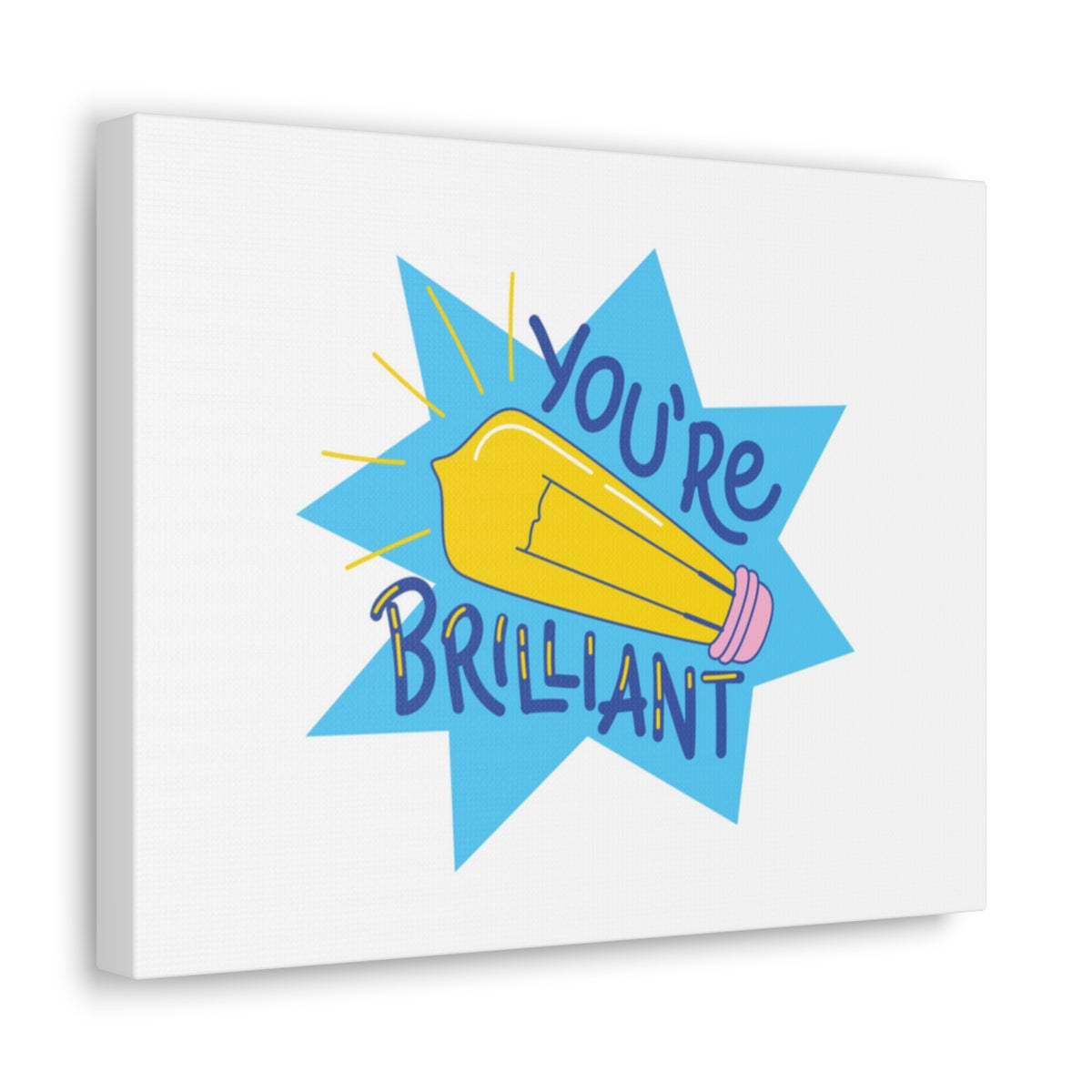 Scripture Walls Inspirational Wall Art You're Brilliant Motivation Wall Decor for Home Office Gym Inspiring Success Quote Print Ready to Hang Unframed-Express Your Love Gifts
