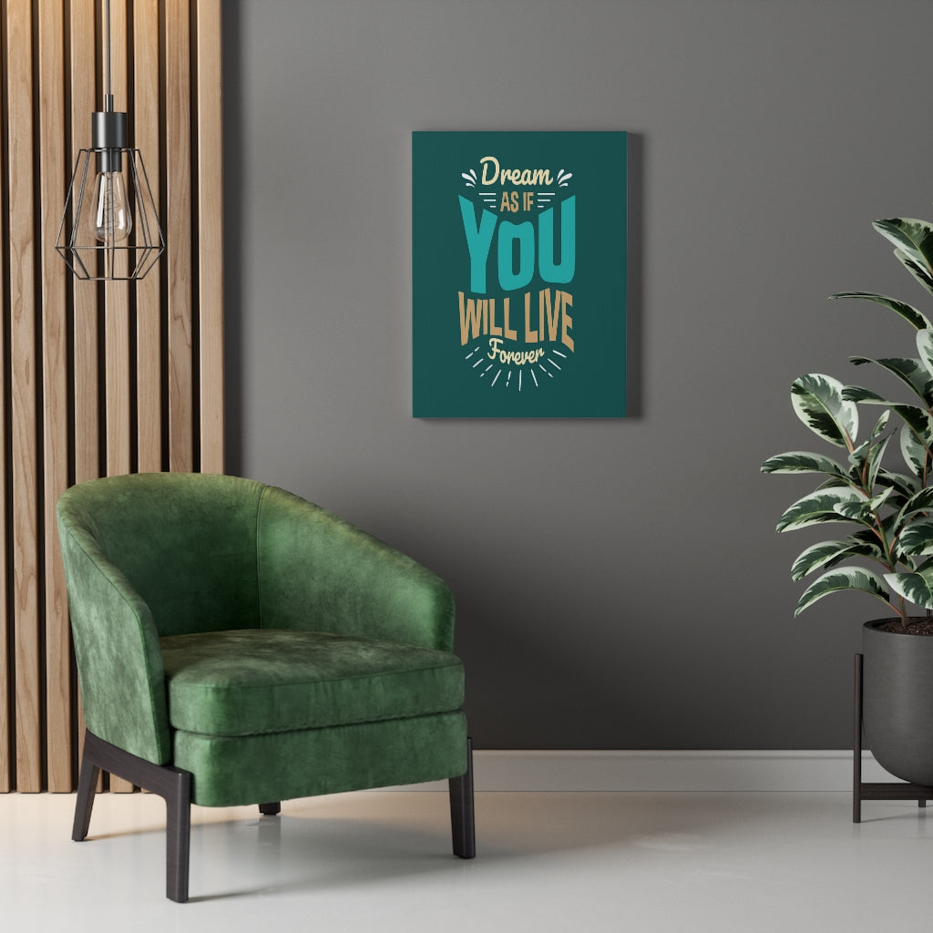 Scripture Walls Inspirational Wall Art You Will Live Forever Wall Art Motivation Wall Decor for Home Office Gym Inspiring Success Quote Print Ready to Hang Unframed-Express Your Love Gifts