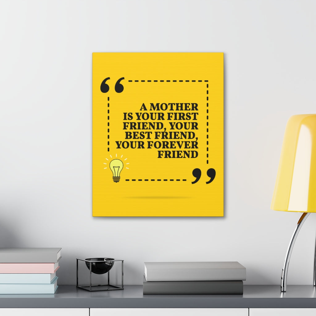 Scripture Walls Inspirational Wall Art Your Mother Is Forever Friend Motivation Wall Decor for Home Office Gym Inspiring Success Quote Print Ready to Hang Unframed-Express Your Love Gifts