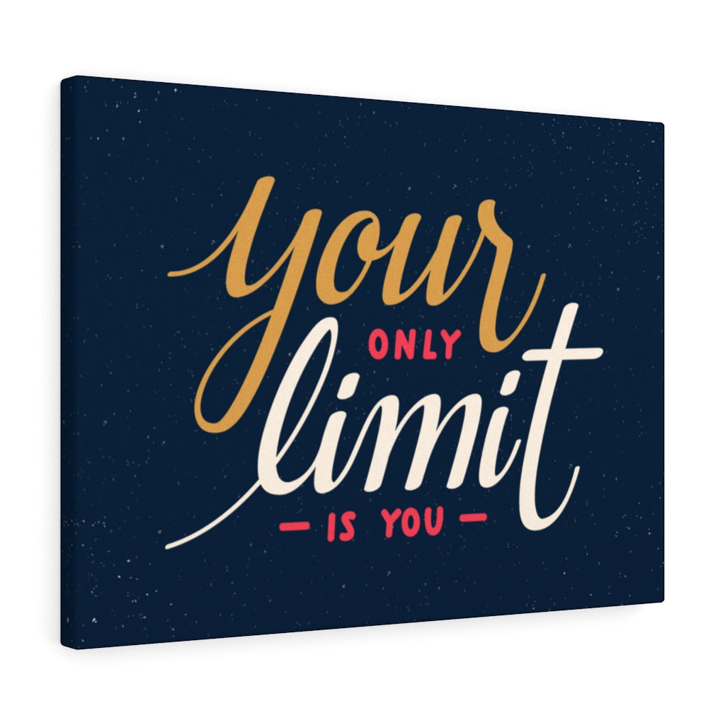 Scripture Walls Inspirational Wall Art Your Only Limit Is You Blue Wall Art Motivational Motto Inspiring Prints Artwork Decor Ready to Hang Unframed-Express Your Love Gifts