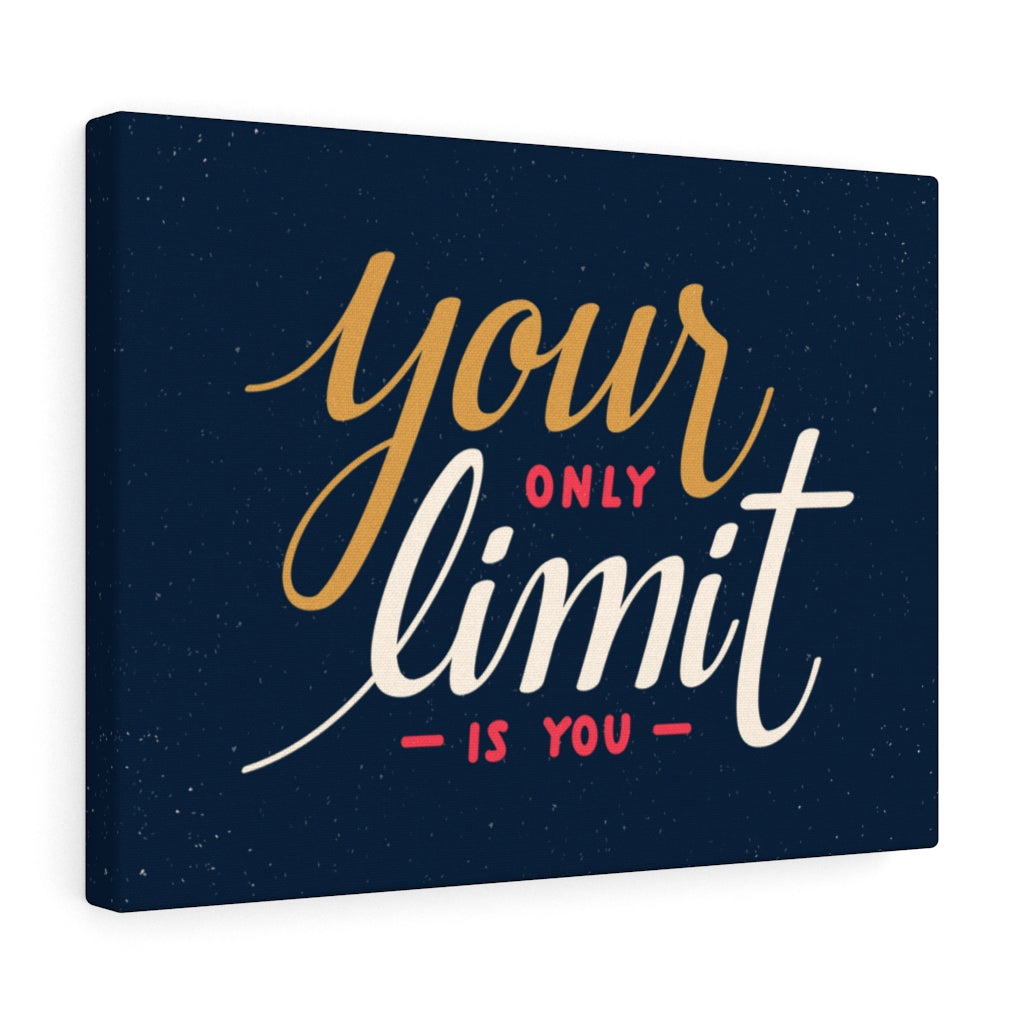 Scripture Walls Inspirational Wall Art Your Only Limit Is You Blue Wall Art Motivational Motto Inspiring Prints Artwork Decor Ready to Hang Unframed-Express Your Love Gifts