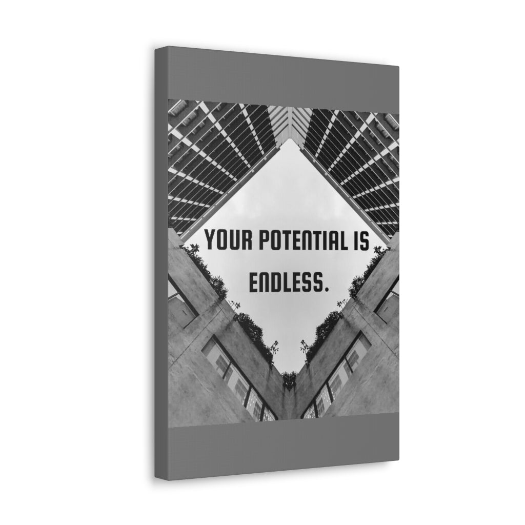Scripture Walls Inspirational Wall Art Your Potential Is Endless Motivation Wall Decor for Home Office Gym Inspiring Success Quote Print Ready to Hang Unframed-Express Your Love Gifts