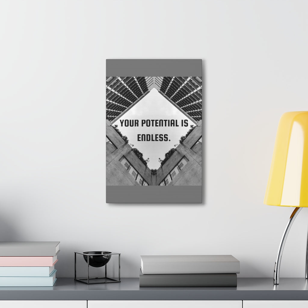 Scripture Walls Inspirational Wall Art Your Potential Is Endless Motivation Wall Decor for Home Office Gym Inspiring Success Quote Print Ready to Hang Unframed-Express Your Love Gifts