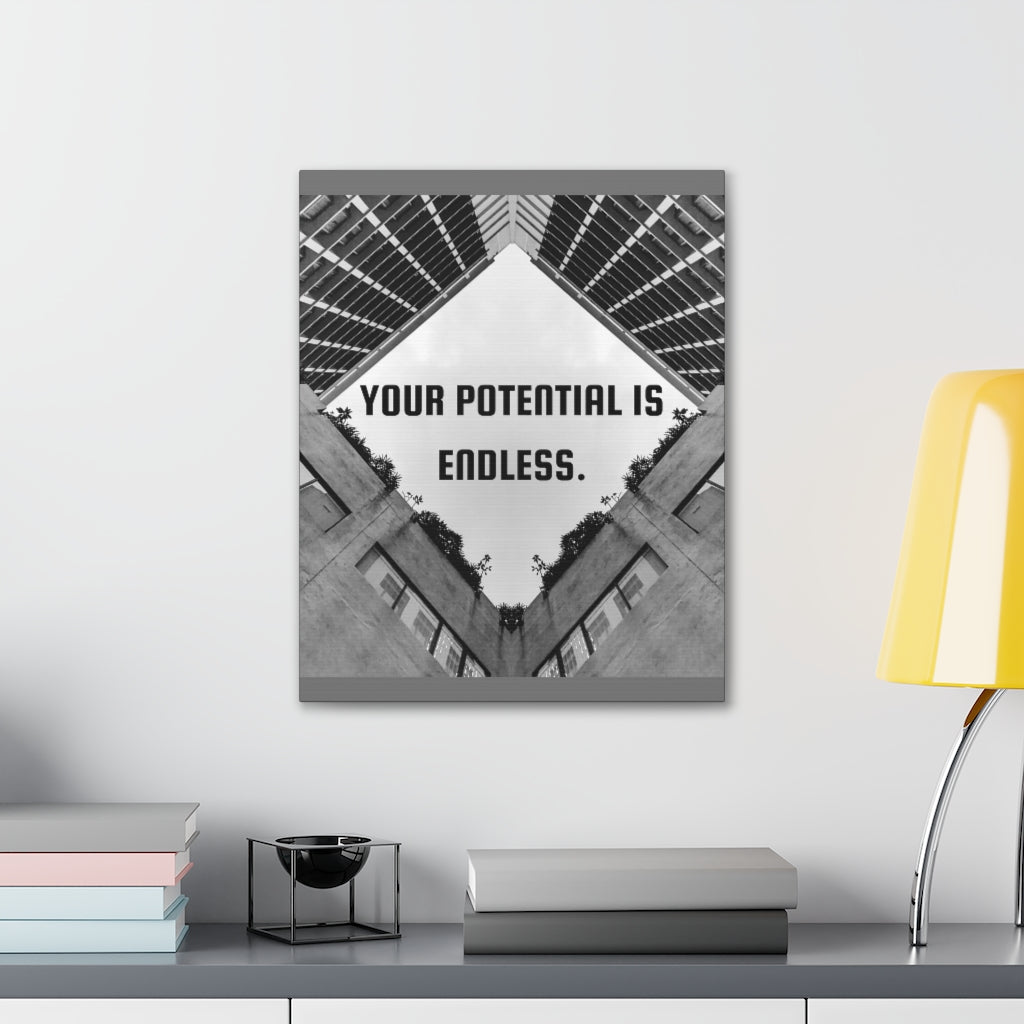 Scripture Walls Inspirational Wall Art Your Potential Is Endless Motivation Wall Decor for Home Office Gym Inspiring Success Quote Print Ready to Hang Unframed-Express Your Love Gifts