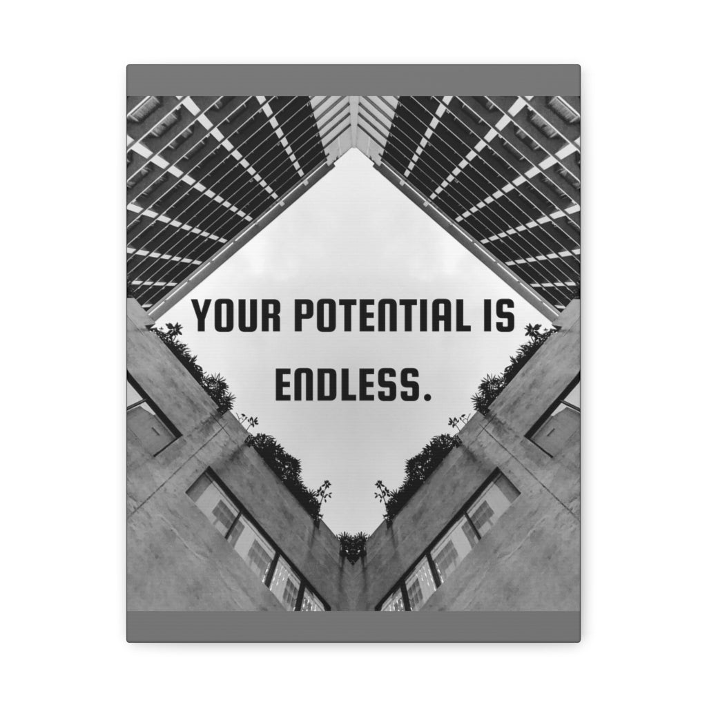 Scripture Walls Inspirational Wall Art Your Potential Is Endless Motivation Wall Decor for Home Office Gym Inspiring Success Quote Print Ready to Hang Unframed-Express Your Love Gifts