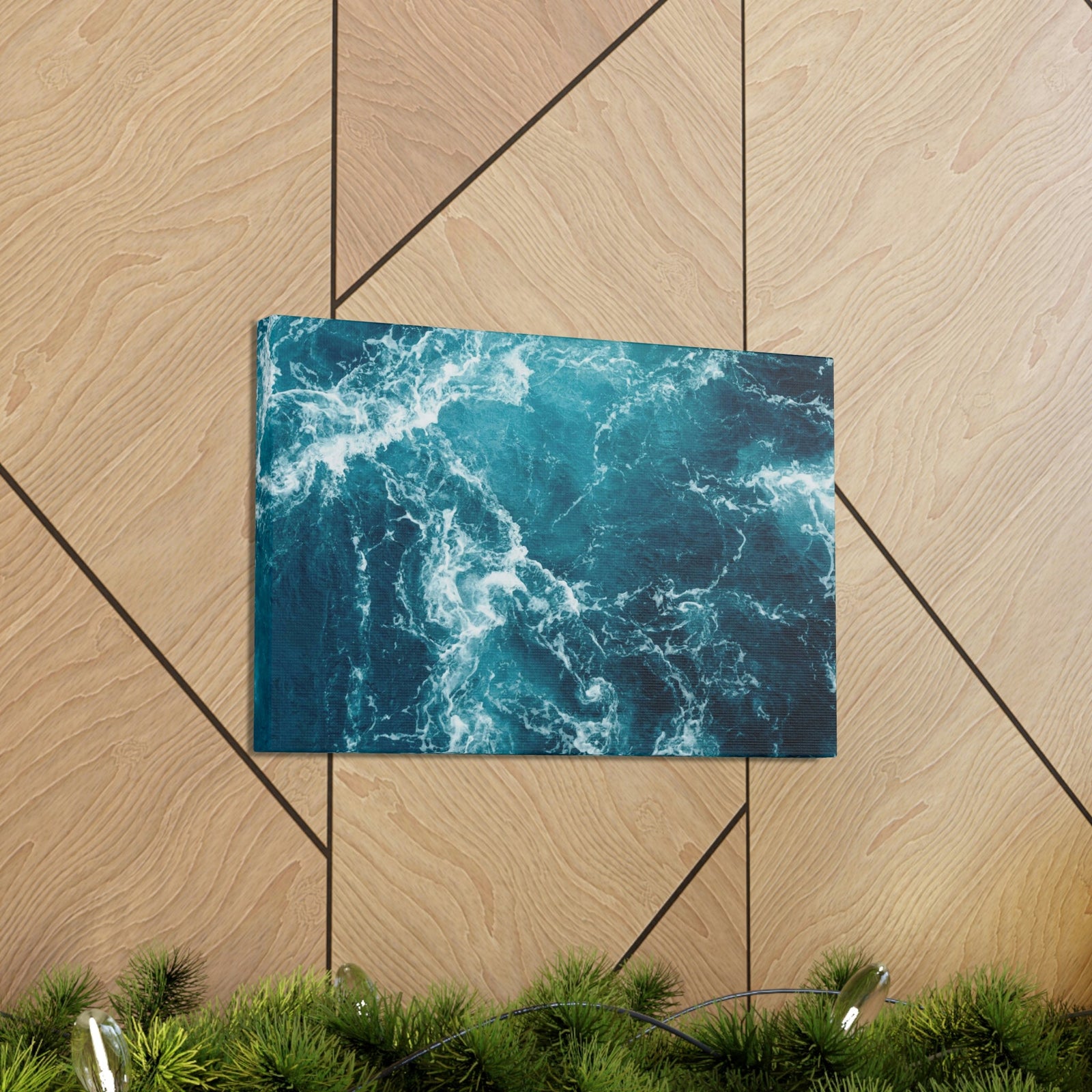 Interesting Atlantic Ocean Scene Beautiful Impressive and Remarkable Beauty Nature Scene Small Ocean Waves Wall Art Ready to Hang Unframed-Express Your Love Gifts