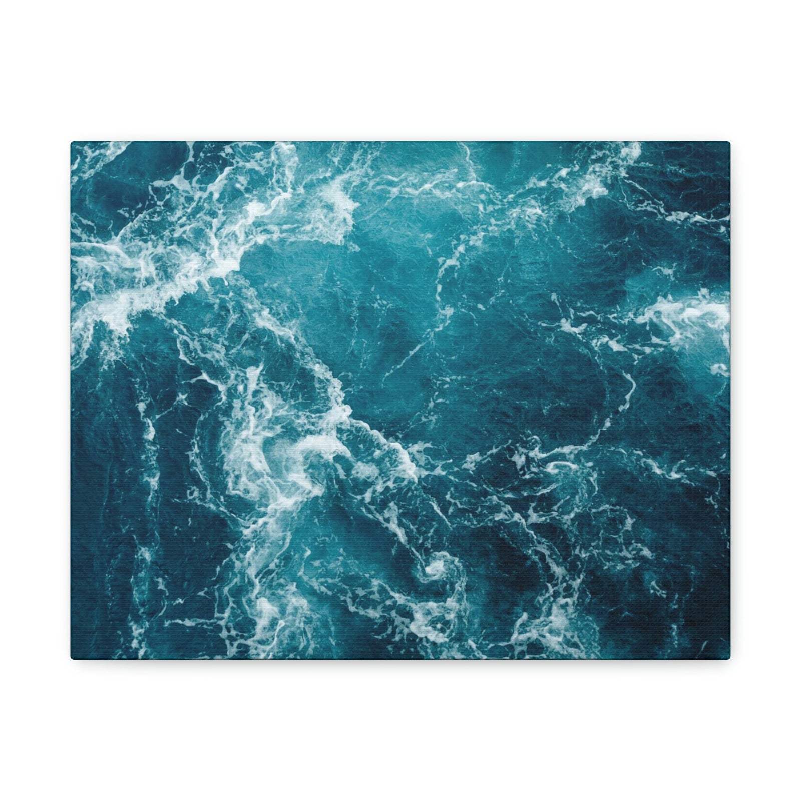 Interesting Atlantic Ocean Scene Beautiful Impressive and Remarkable Beauty Nature Scene Small Ocean Waves Wall Art Ready to Hang Unframed-Express Your Love Gifts