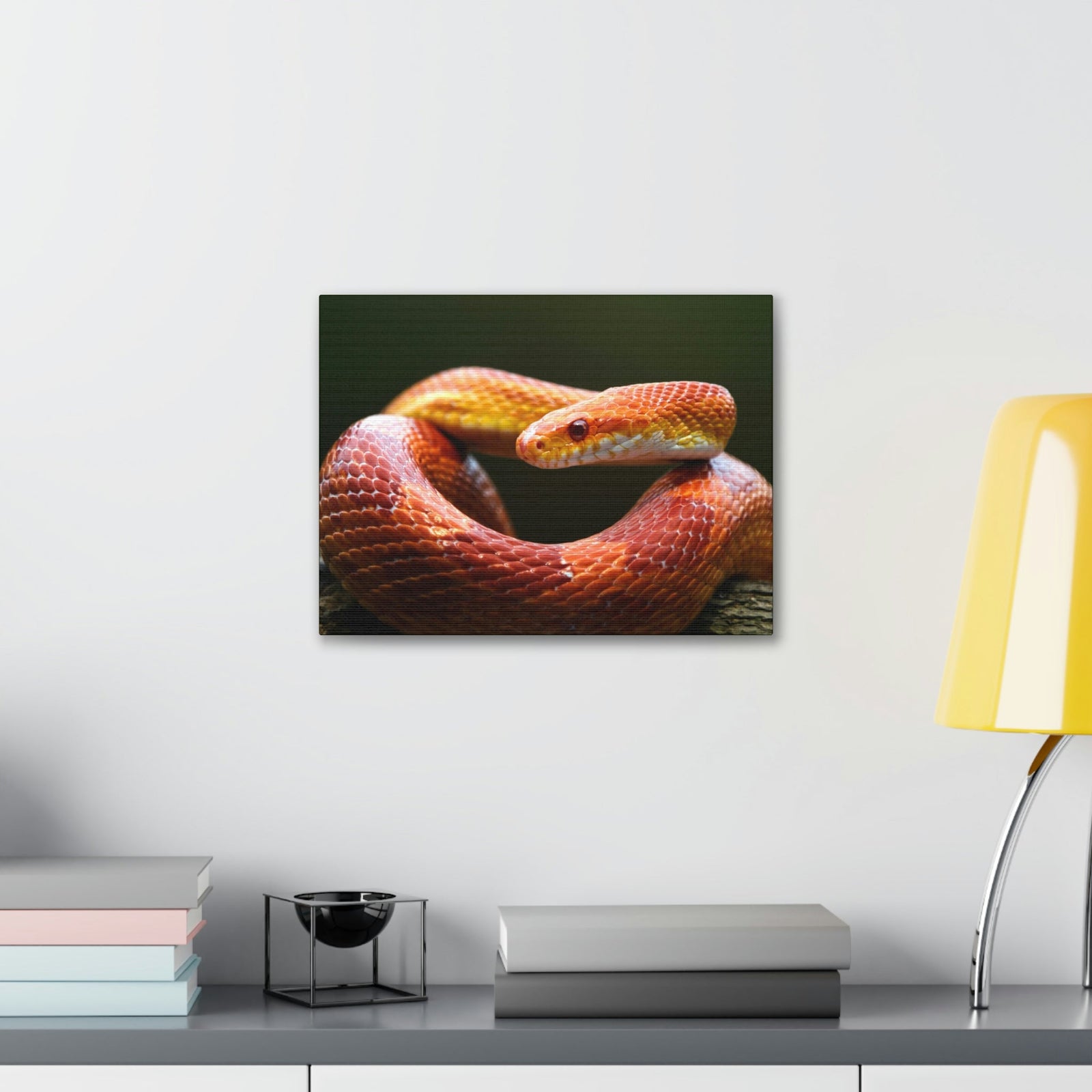 Scripture Walls Majestic Corn Snake Art Majestic Corn Snake Print Animal Wall Art Wildlife Canvas Prints Wall Art Ready to Hang Unframed-Express Your Love Gifts