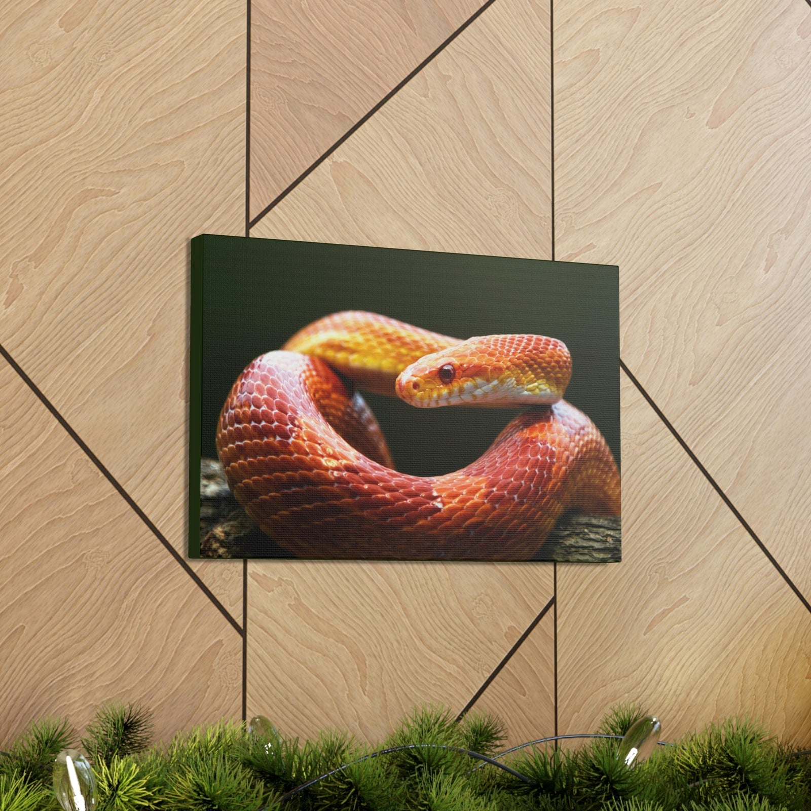 Scripture Walls Majestic Corn Snake Art Majestic Corn Snake Print Animal Wall Art Wildlife Canvas Prints Wall Art Ready to Hang Unframed-Express Your Love Gifts