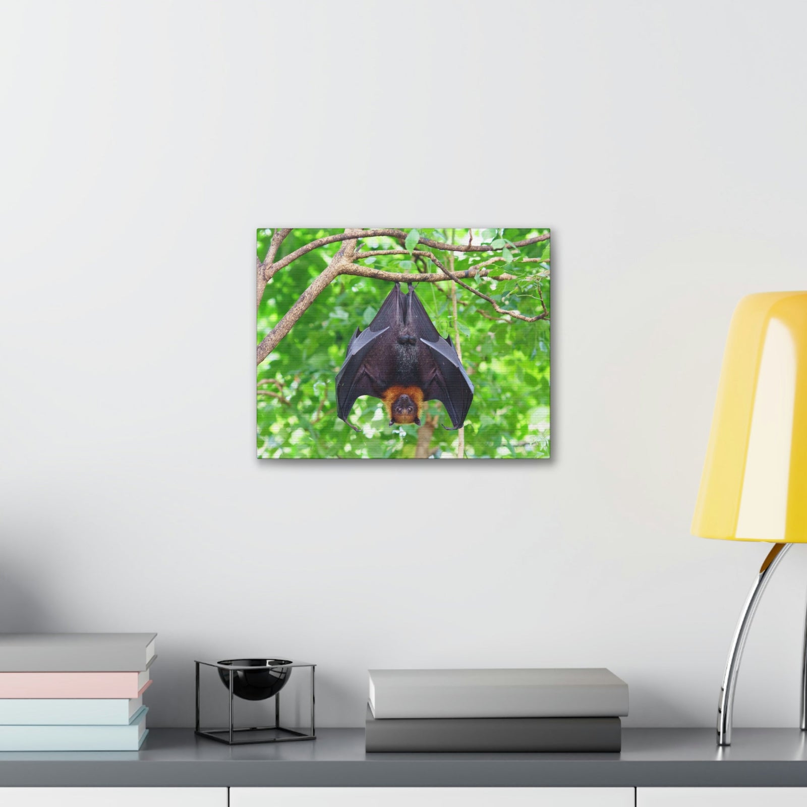 Majestic Fruit Bat Hanging on a Tree in the Forest Unframed-Express Your Love Gifts
