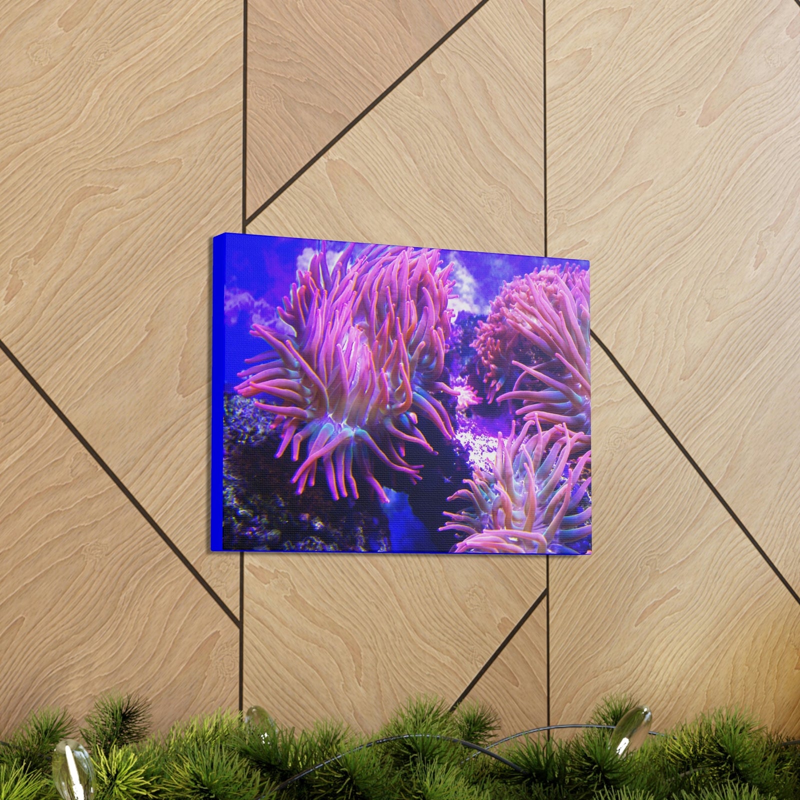 Scripture Walls Majestic Sea Anemone Art Majestic Sea Anemone Print Animal Wall Art Wildlife Canvas Prints Wall Art Ready to Hang Unframed-Express Your Love Gifts