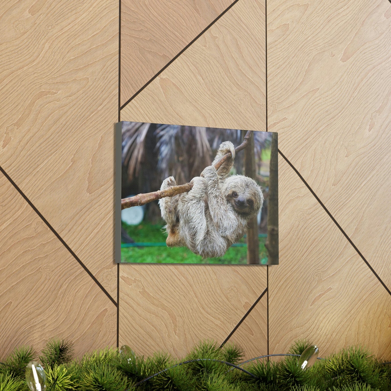 Scripture Walls Majestic Sloth Art Majestic Sloth Print Animal Wall Art Wildlife Canvas Prints Wall Art Ready to Hang Unframed-Express Your Love Gifts