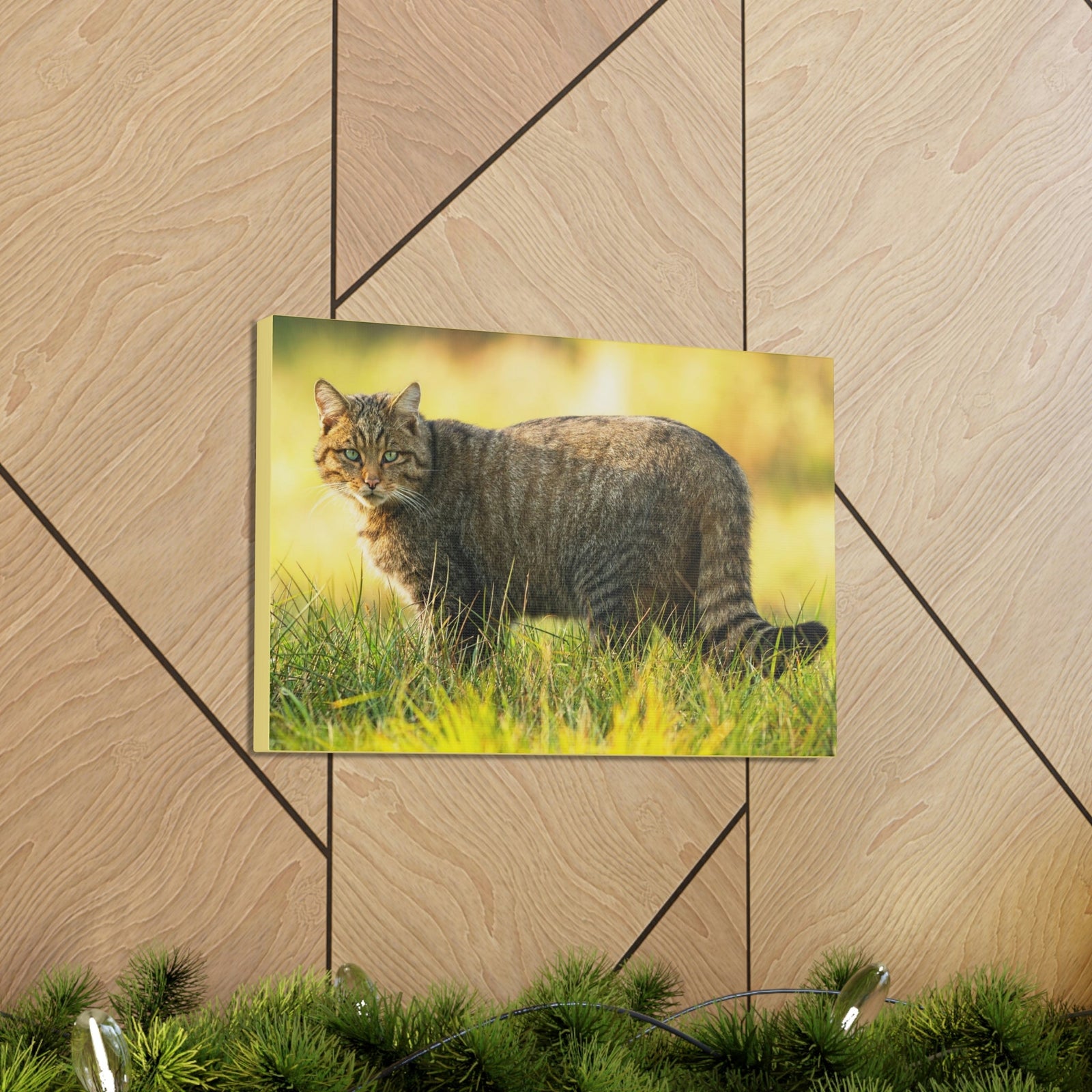 Scripture Walls Majestic Wildcat Art Majestic Wildcat Print Animal Wall Art Wildlife Canvas Prints Wall Art Ready to Hang Unframed-Express Your Love Gifts
