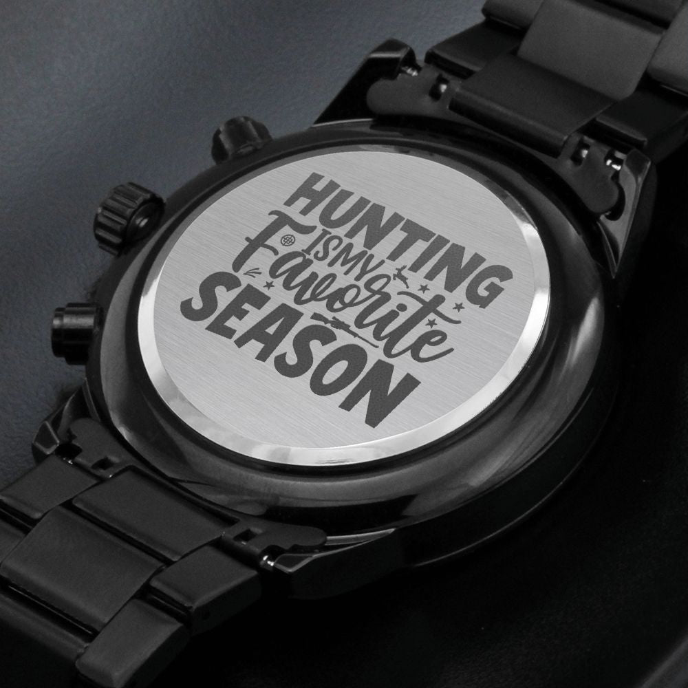 My Favorite Season Engraved For Hunting Hunters Multifunction Men's Watch Stainless Steel W Copper Dial-Express Your Love Gifts