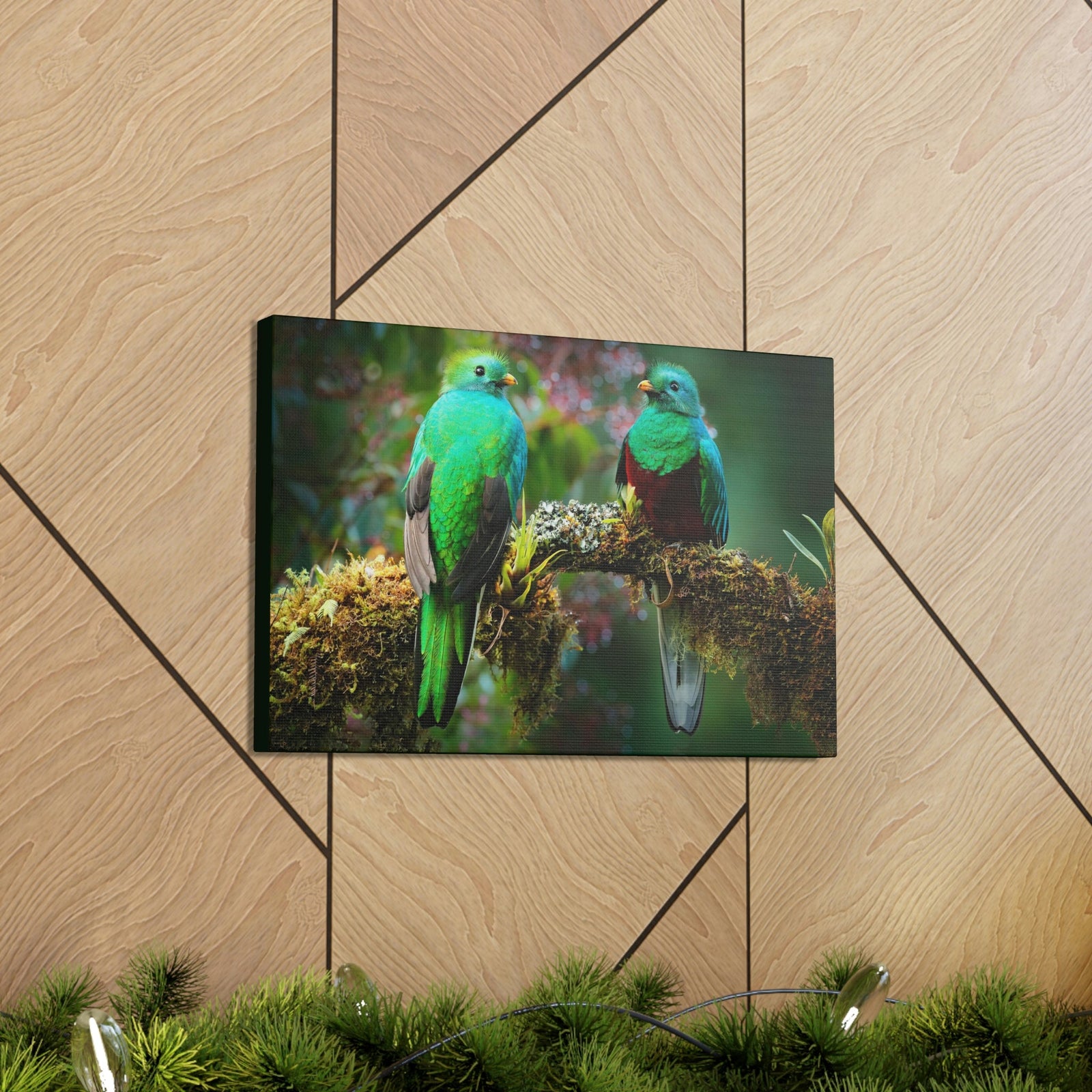 Scripture Walls Quetzal Couple Quetzal Couple Print Animal Wall Art Wildlife Canvas Prints Wall Art Ready to Hang Unframed-Express Your Love Gifts