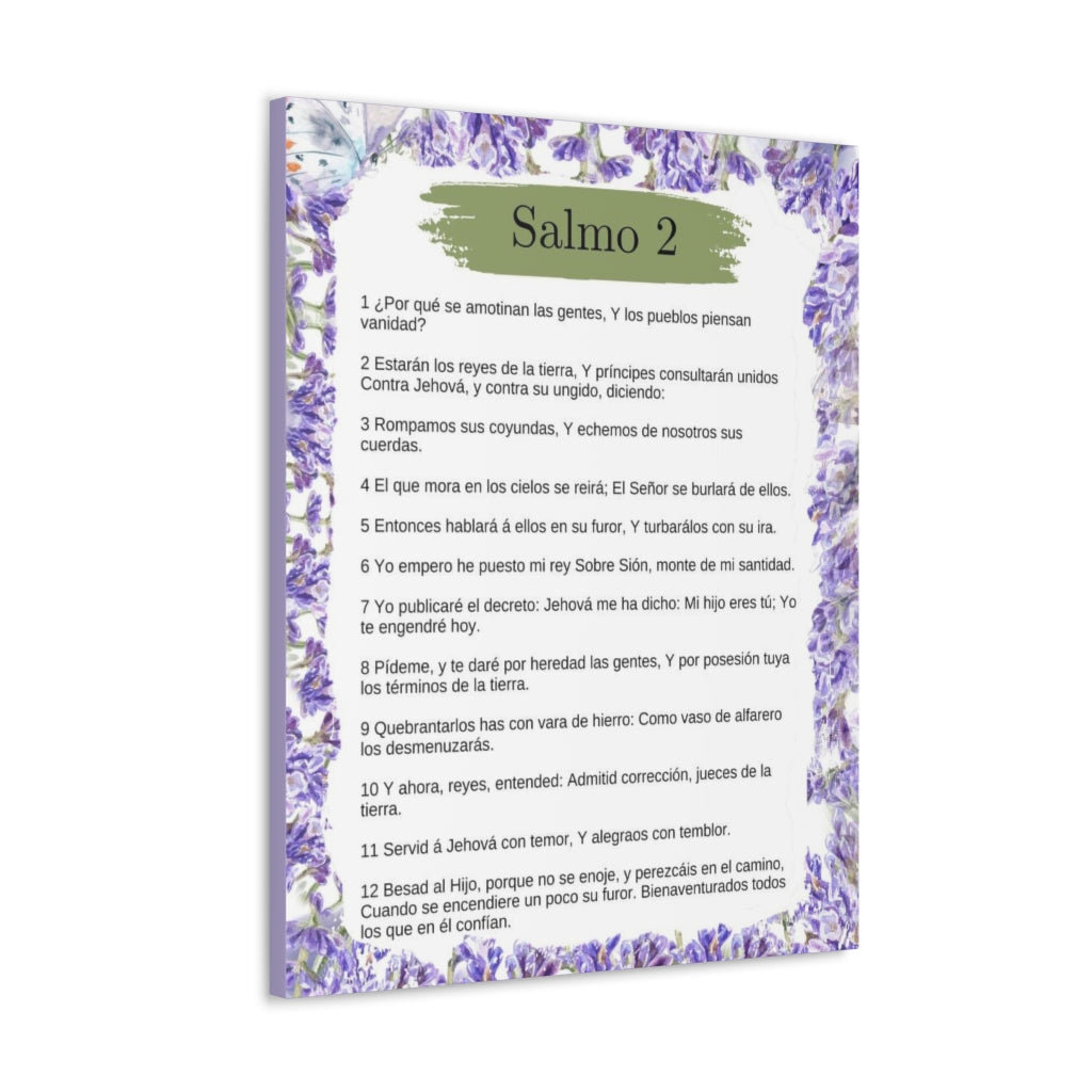 Salmo 2 Impresion De Arte Crist en la Pared Lista Para Colgar in Spanish Ready to Hang Bible Canvas Unframed-Express Your Love Gifts