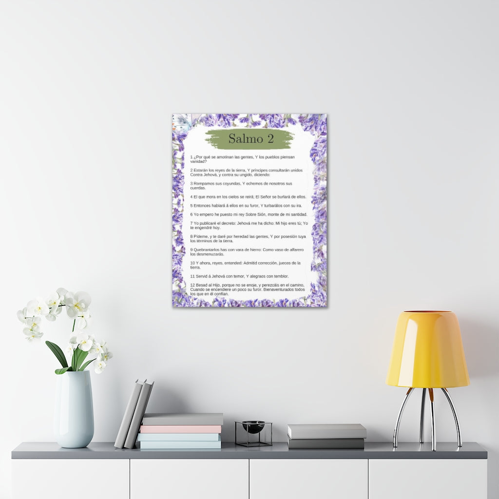 Salmo 2 Impresion De Arte Crist en la Pared Lista Para Colgar in Spanish Ready to Hang Bible Canvas Unframed-Express Your Love Gifts