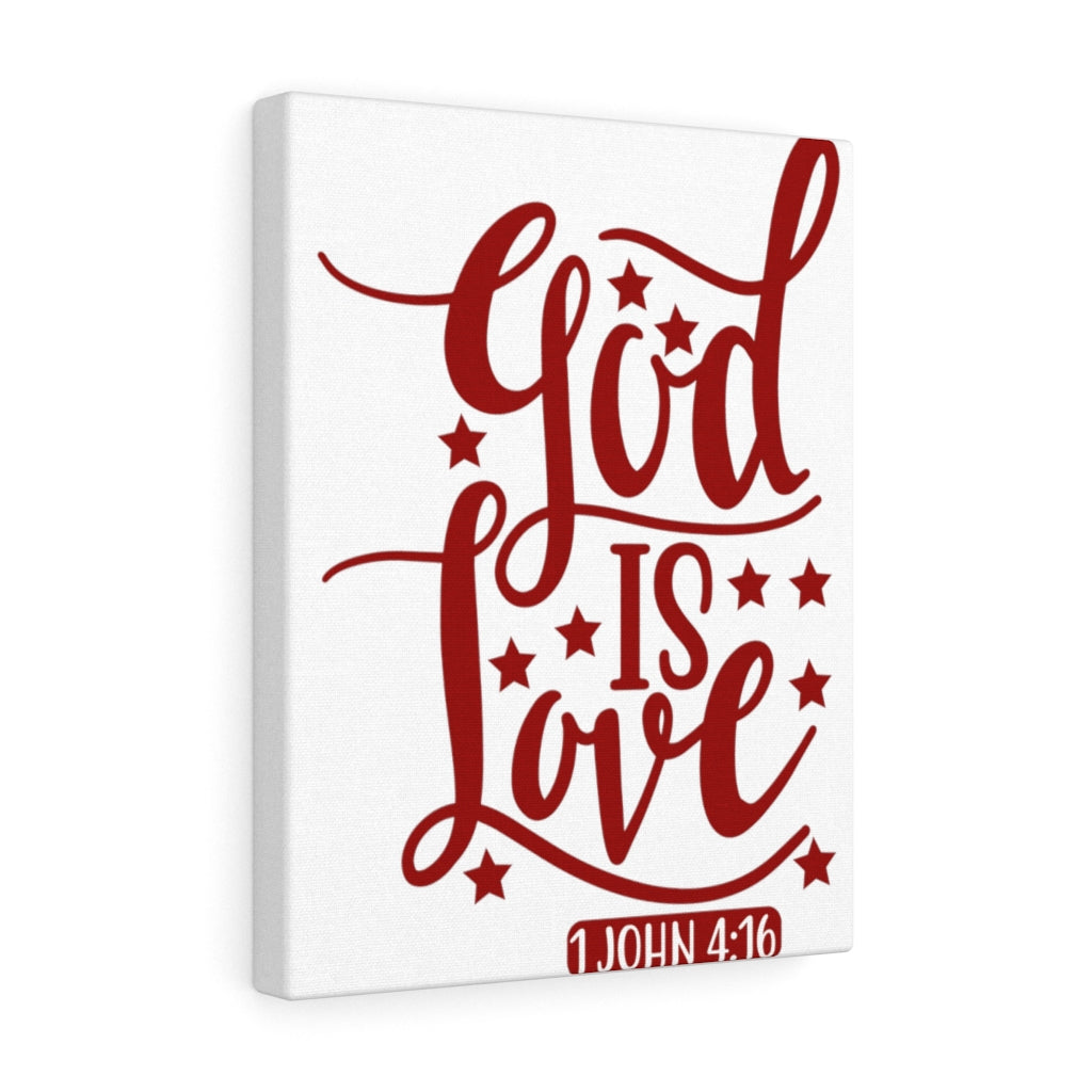 Scripture Walls 1 John 4:16 God Is Love Bible Verse Canvas Christian Wall Art Ready to Hang Unframed-Express Your Love Gifts