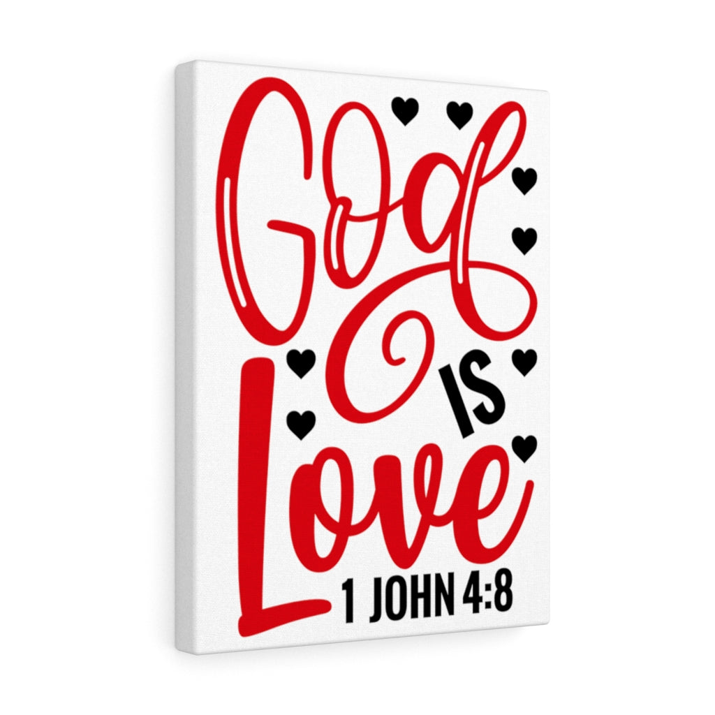 Scripture Walls 1 John 4:8 God Is Love Bible Verse Canvas Christian Wall Art Ready to Hang Unframed-Express Your Love Gifts