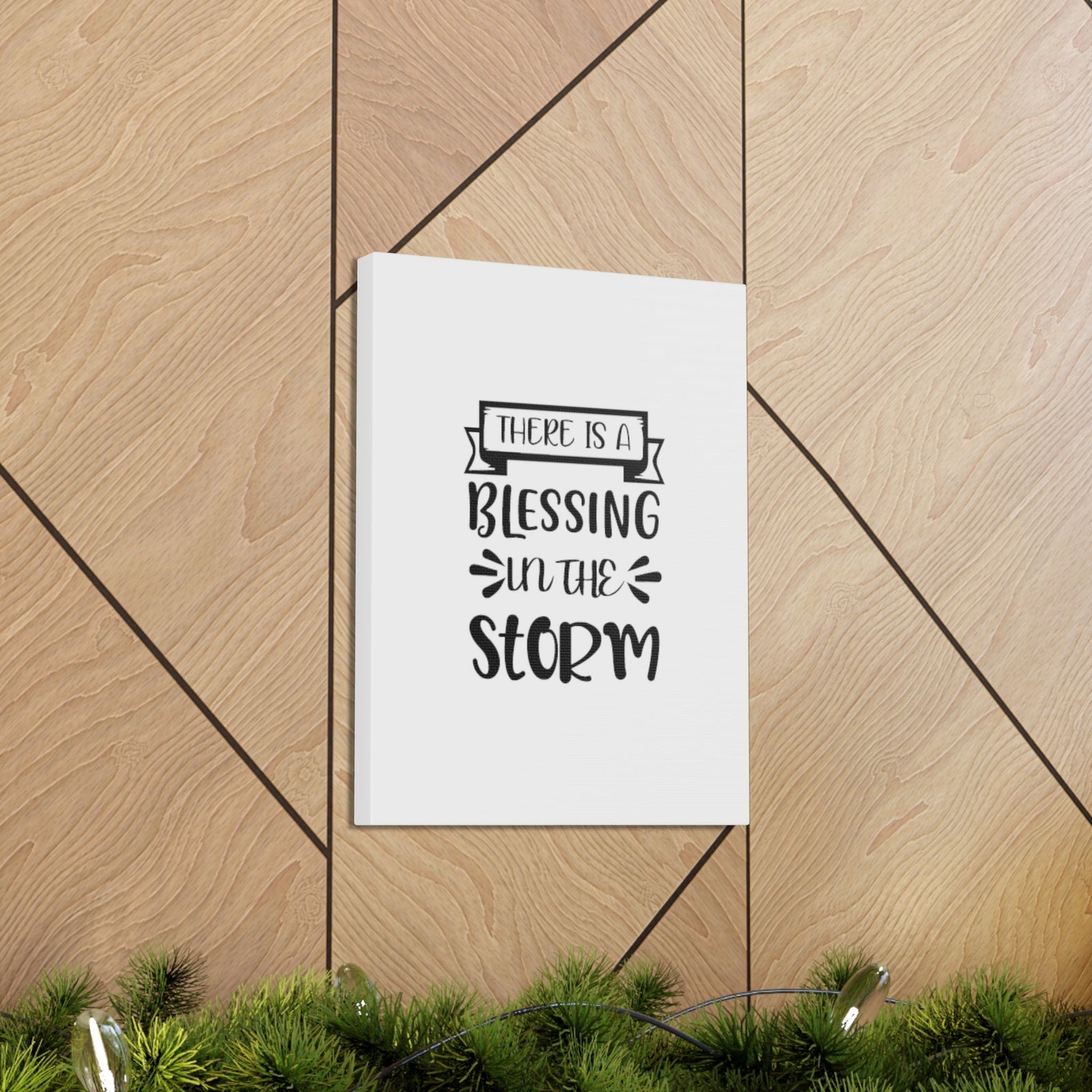 Scripture Walls A Blessing In The Storm Psalm 107:29 Christian Wall Art Bible Verse Print Ready to Hang Unframed-Express Your Love Gifts