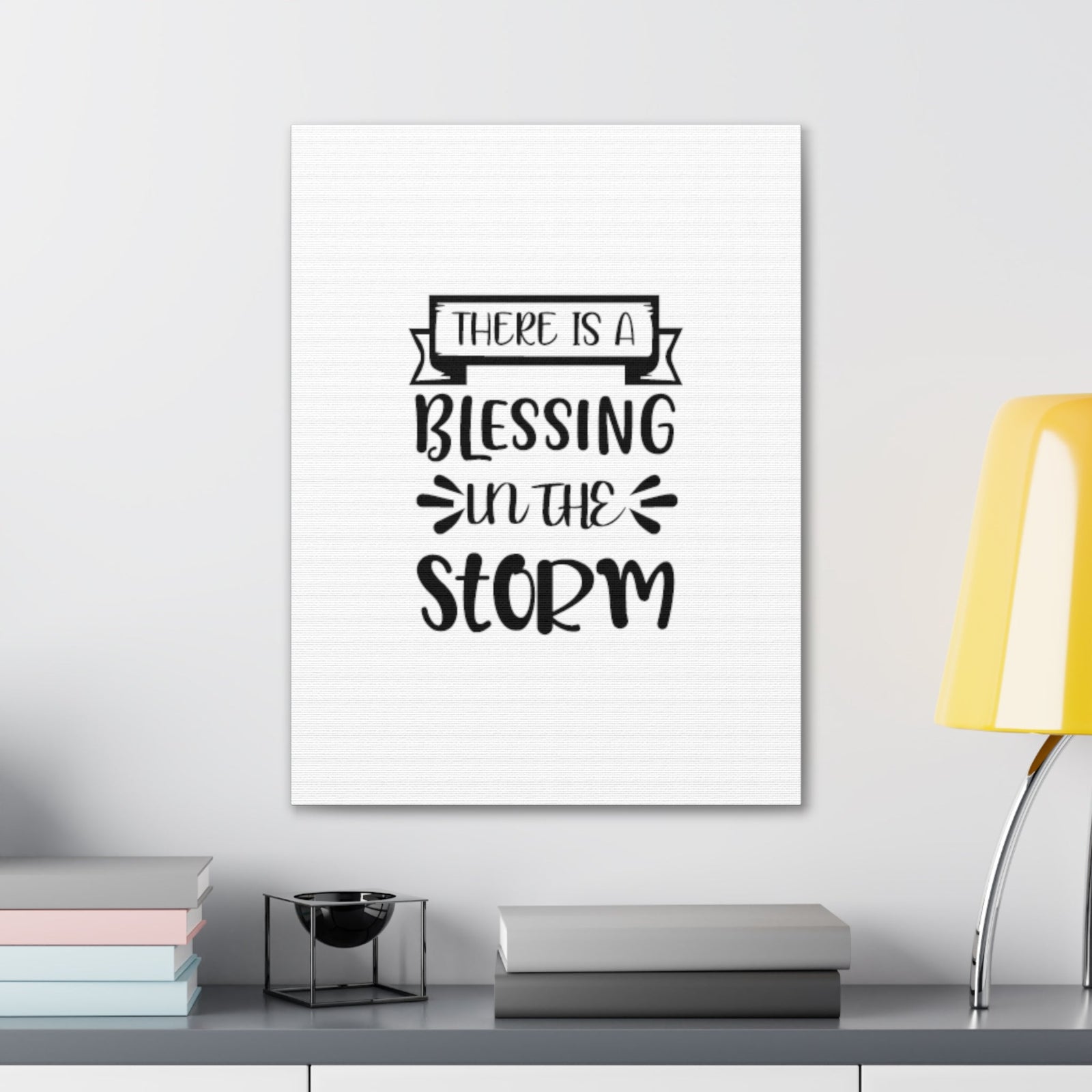 Scripture Walls A Blessing In The Storm Psalm 107:29 Christian Wall Art Bible Verse Print Ready to Hang Unframed-Express Your Love Gifts