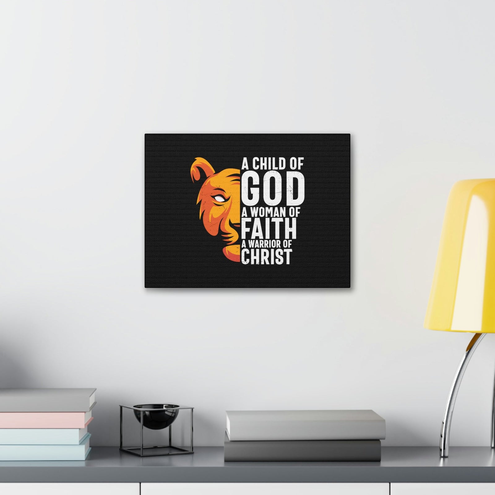 Scripture Walls A Child Of God 1 John 5:4 Lion Christian Wall Art Bible Verse Print Ready to Hang Unframed-Express Your Love Gifts