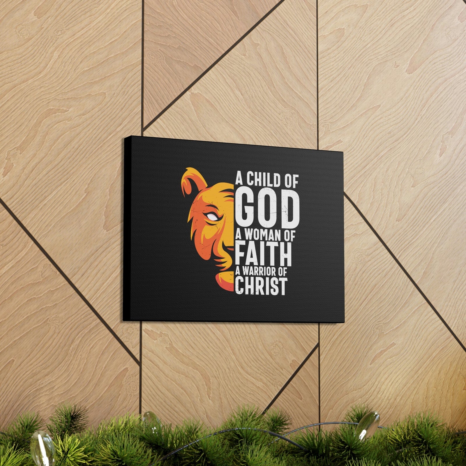 Scripture Walls A Child Of God 1 John 5:4 Lion Christian Wall Art Bible Verse Print Ready to Hang Unframed-Express Your Love Gifts