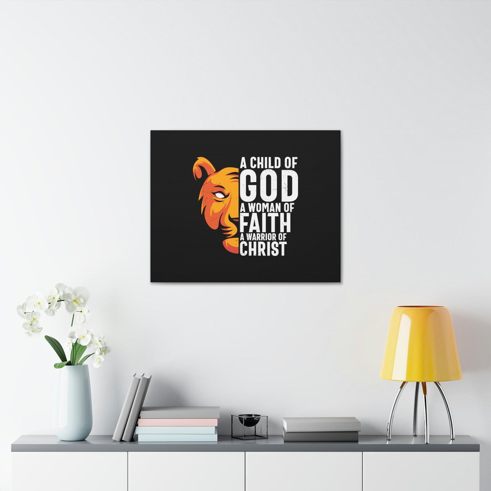 Scripture Walls A Child Of God 1 John 5:4 Lion Christian Wall Art Bible Verse Print Ready to Hang Unframed-Express Your Love Gifts