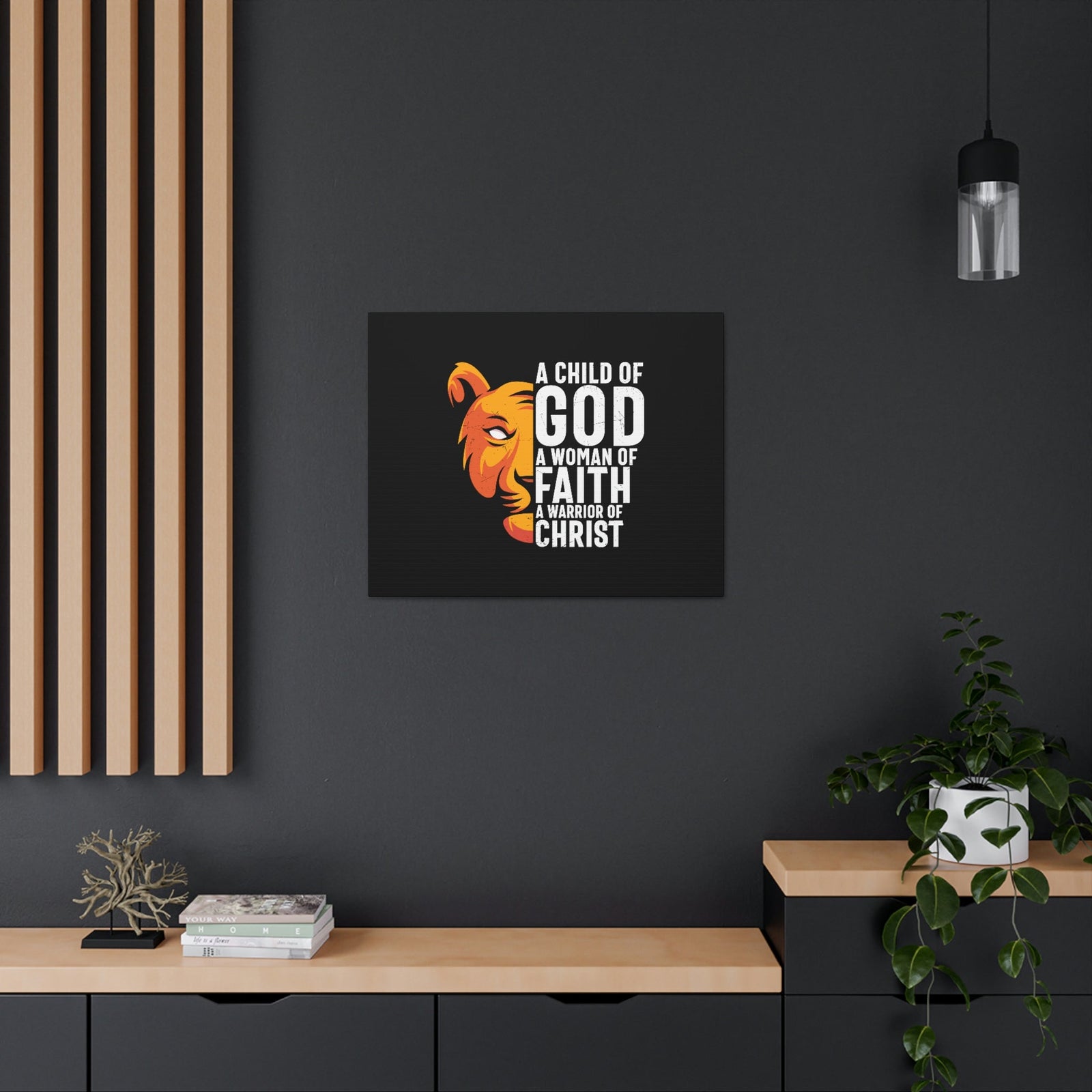 Scripture Walls A Child Of God 1 John 5:4 Lion Christian Wall Art Bible Verse Print Ready to Hang Unframed-Express Your Love Gifts